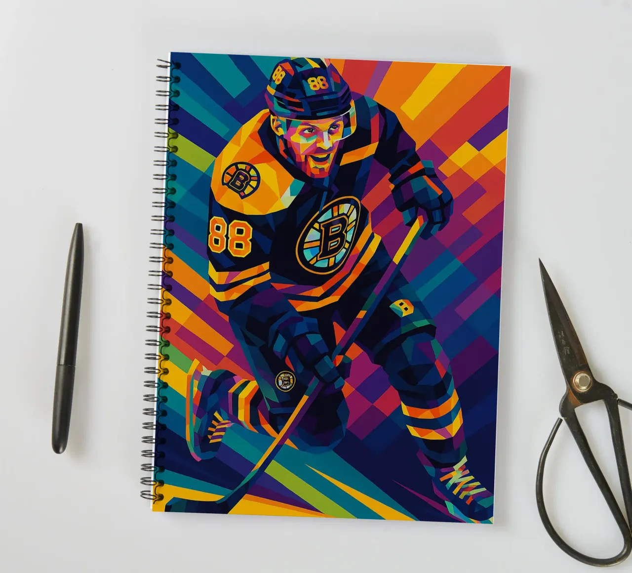 David Pastrnak spiral notebook by HopeStudio