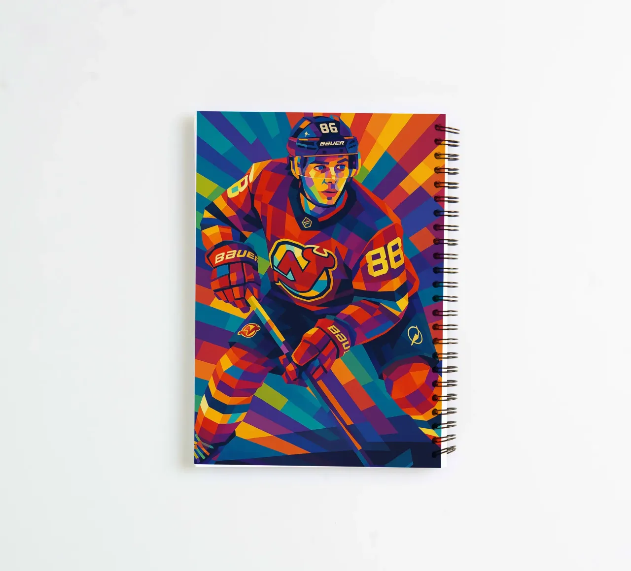 Jack Hughes spiral notebook by HopeStudio