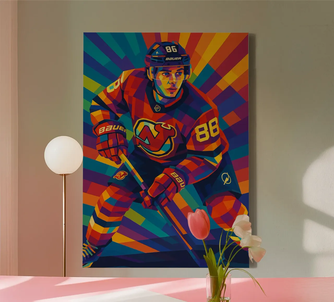 Jack Hughes canvas by HopeStudio