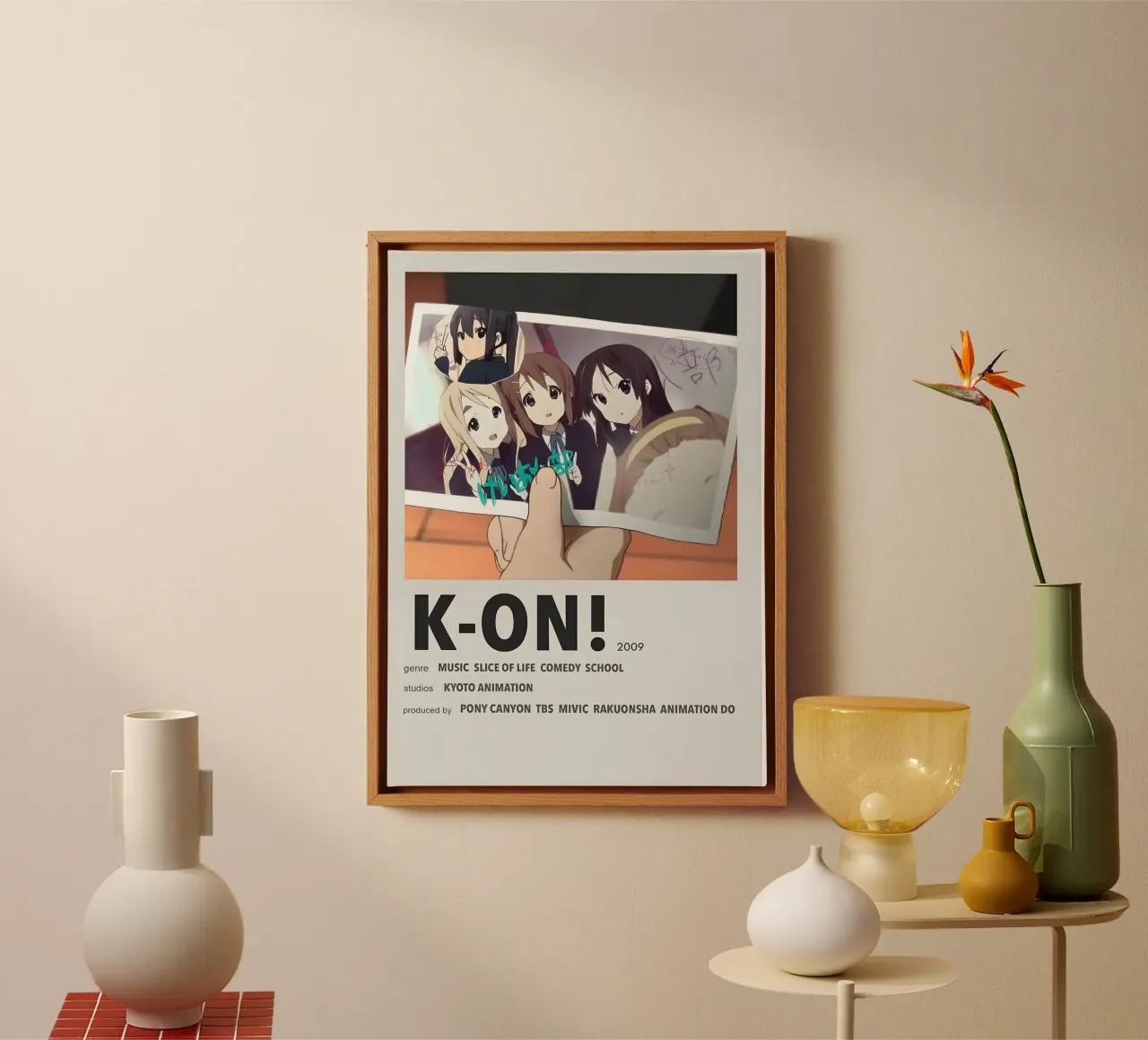 K-ON!  2009 tela con Cornice a cassetta da Totoya