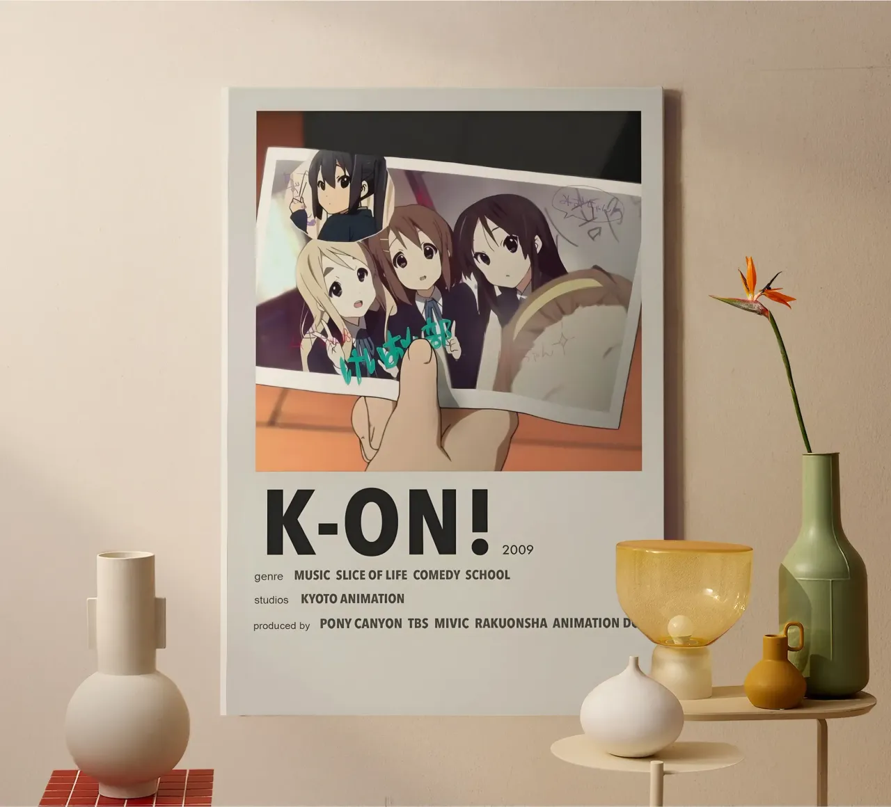 K-ON!  2009 tela con Cornice a cassetta da Totoya