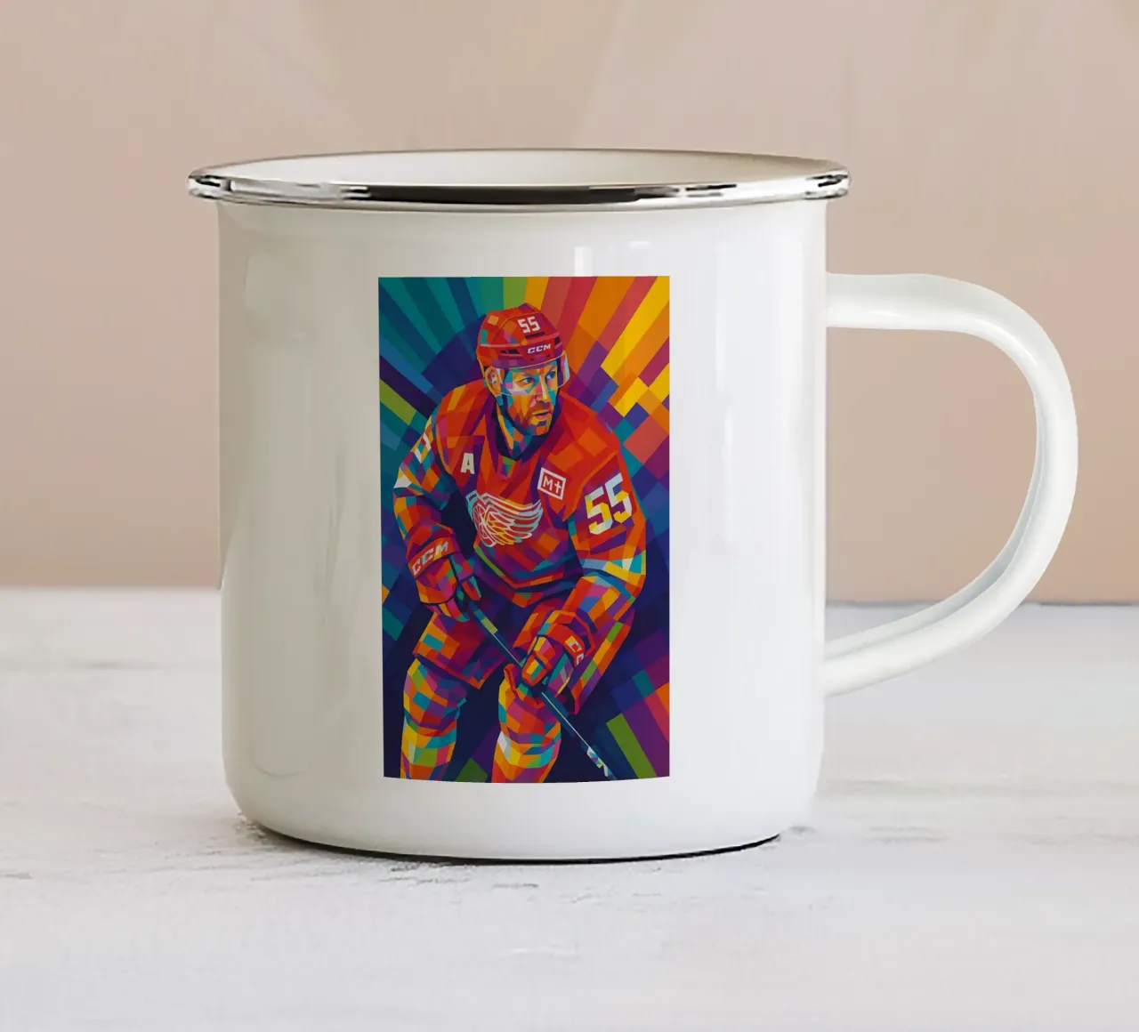 Niklas Kronwall tazza in smalto da HopeStudio