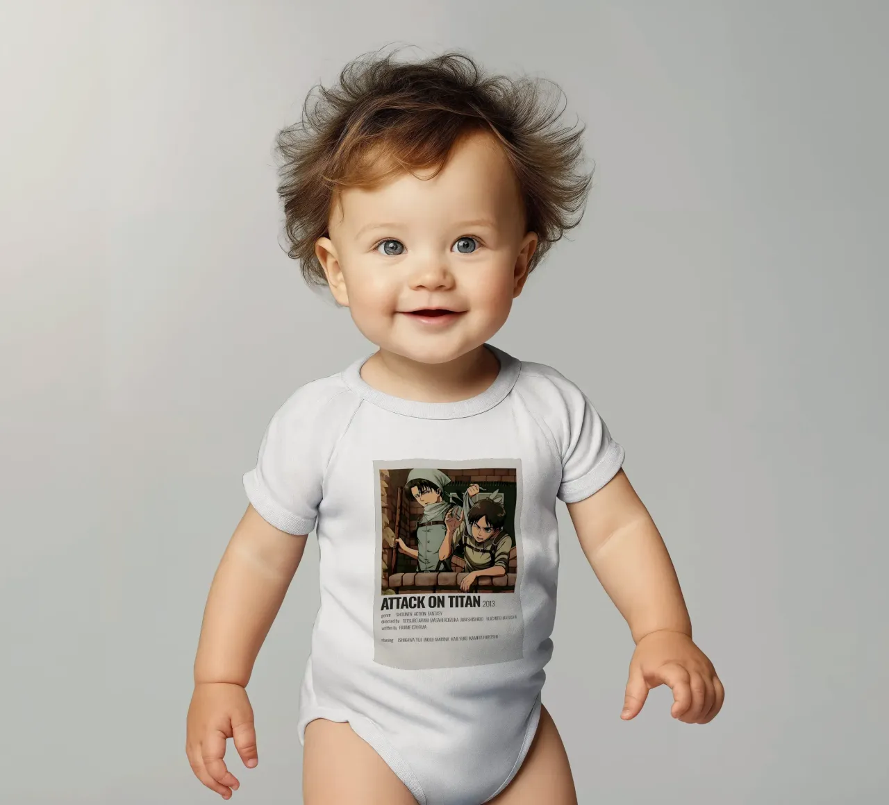 ATTACK ON TITAN 2013 body neonato maniche corte da Totoya