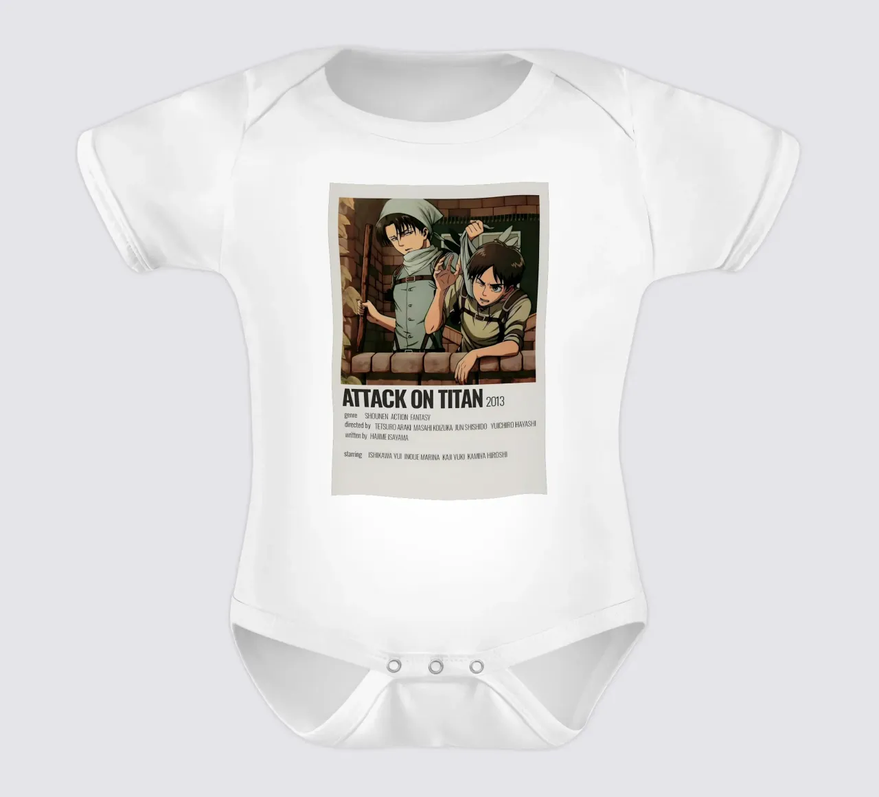 ATTACK ON TITAN 2013 body neonato maniche corte da Totoya