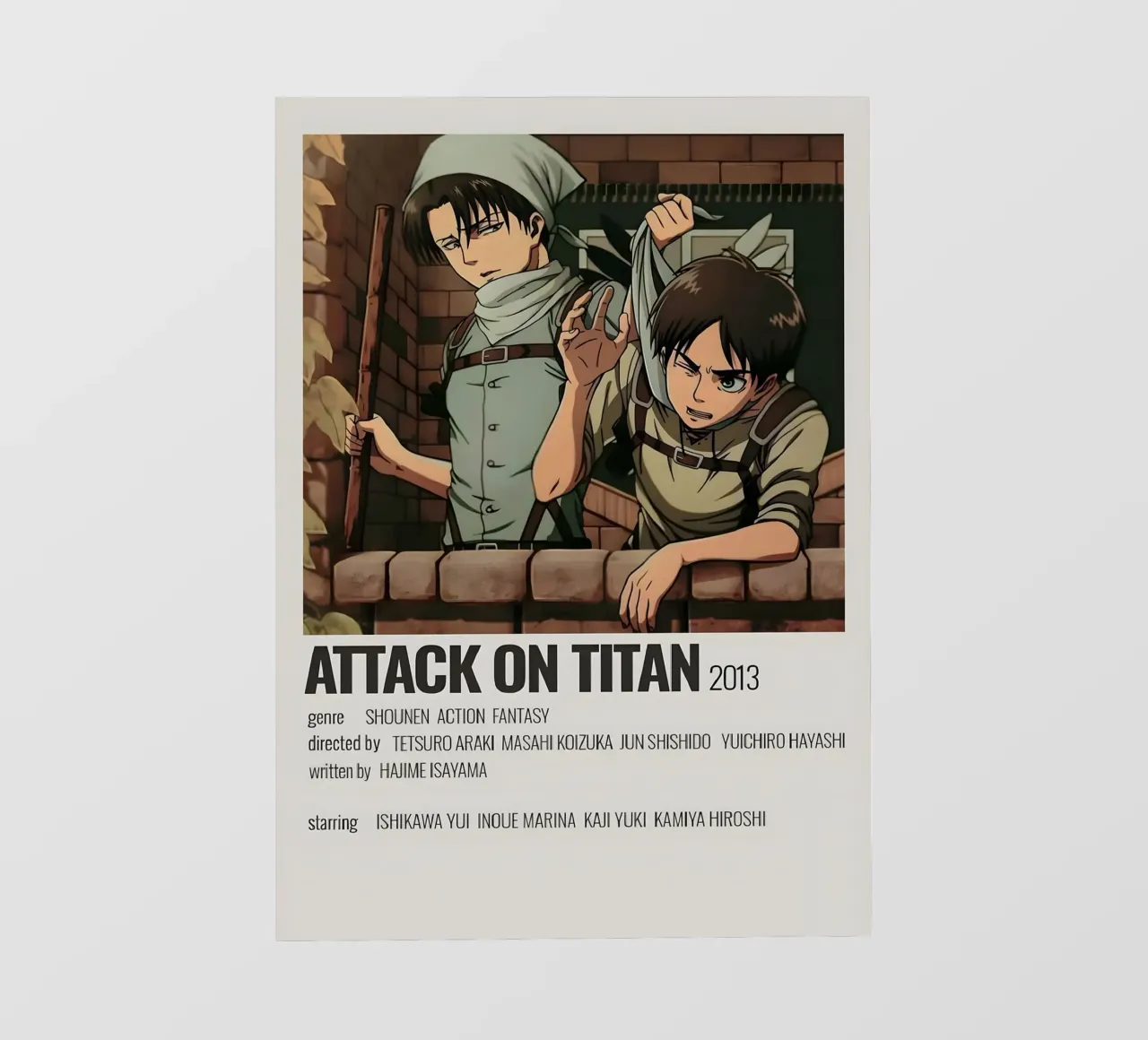 ATTACK ON TITAN 2013 Fototapete von Totoya