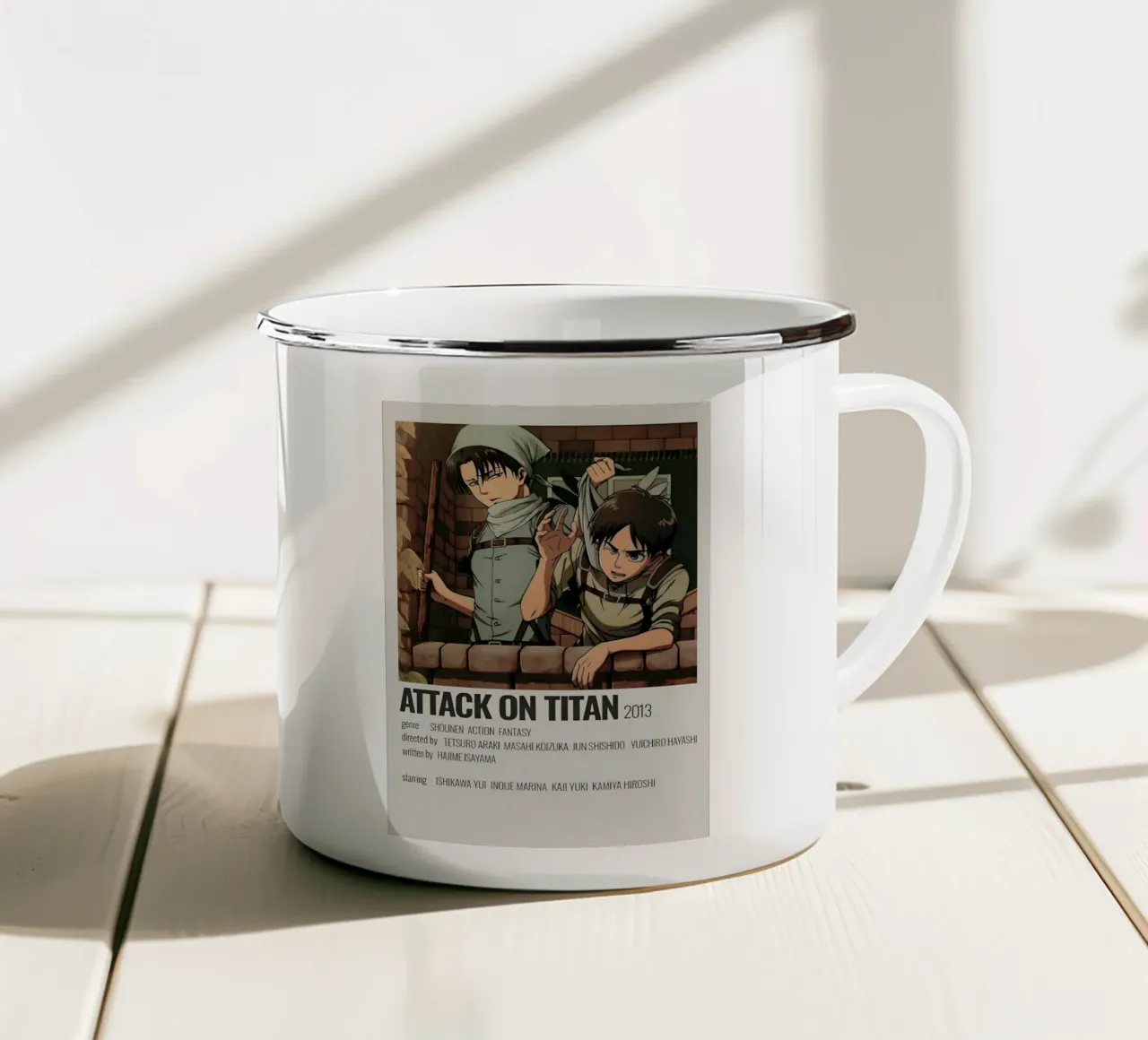 ATTACK ON TITAN 2013 tazza in smalto da Totoya