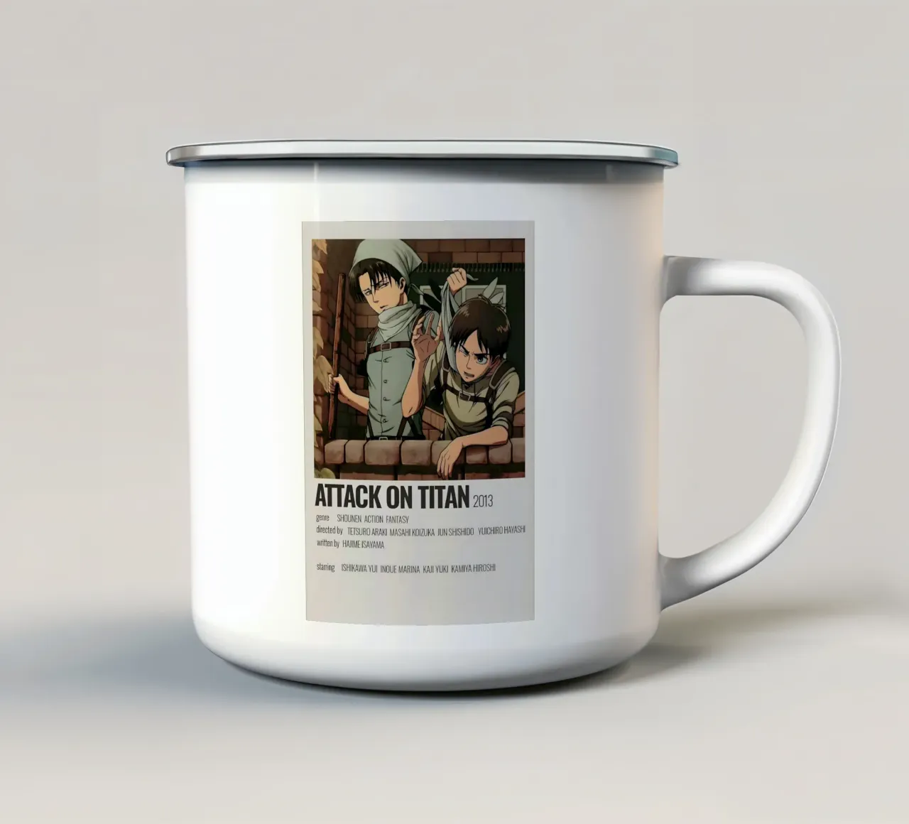 ATTACK ON TITAN 2013 tazza in smalto da Totoya