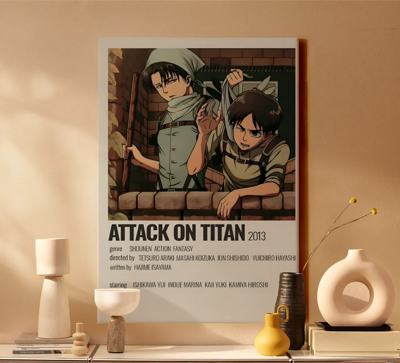ATTACK ON TITAN 2013 tela con Cornice a cassetta da Totoya
