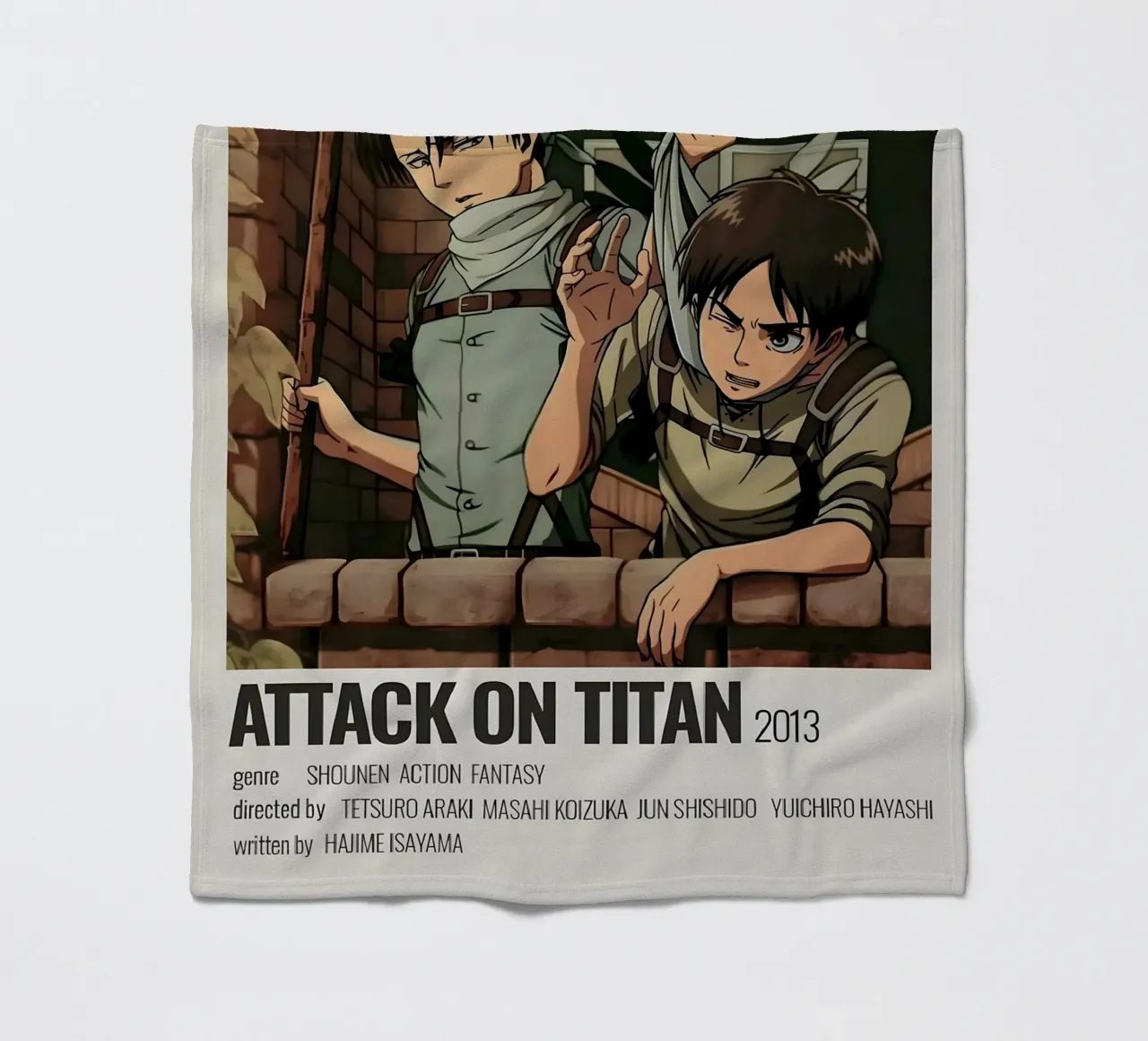 ATTACK ON TITAN 2013 coperta in pile da Totoya