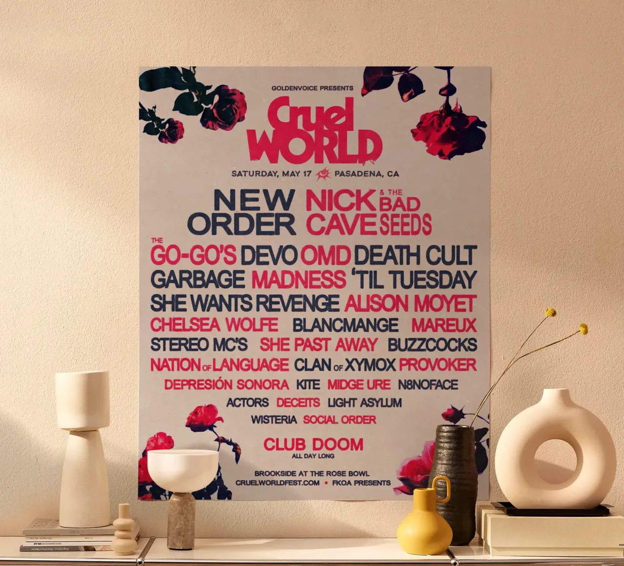 chiave d'arte 2025 finale poster con telaio in plastica da Band Merch