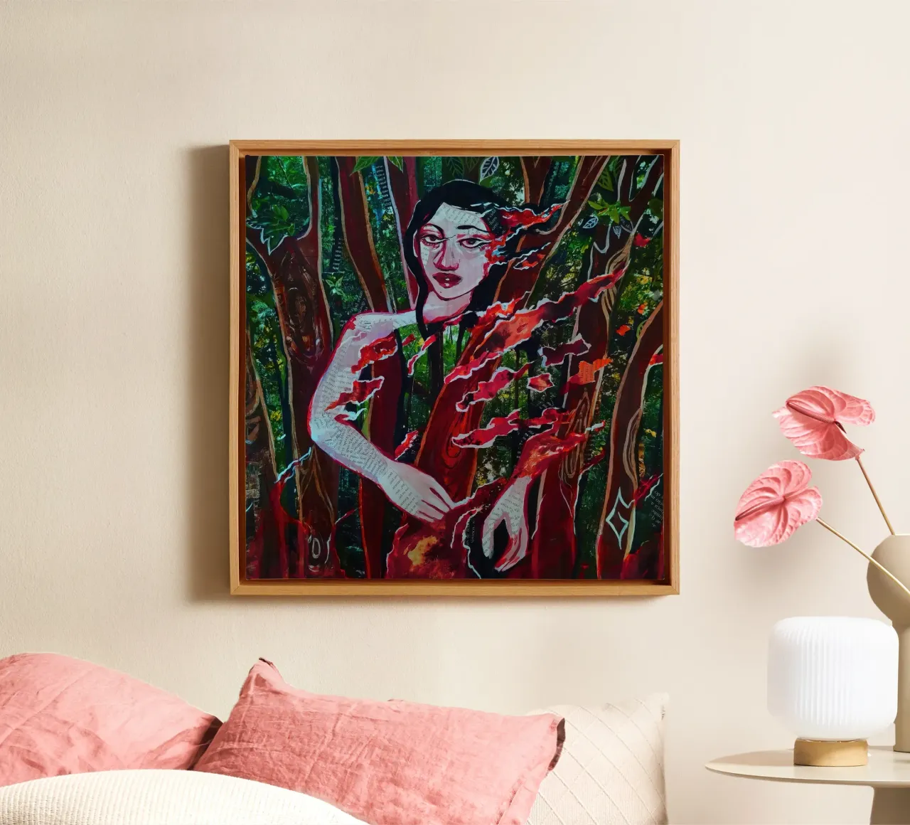 Anthropocene Still Life canvas with Floater frame by Band Merch