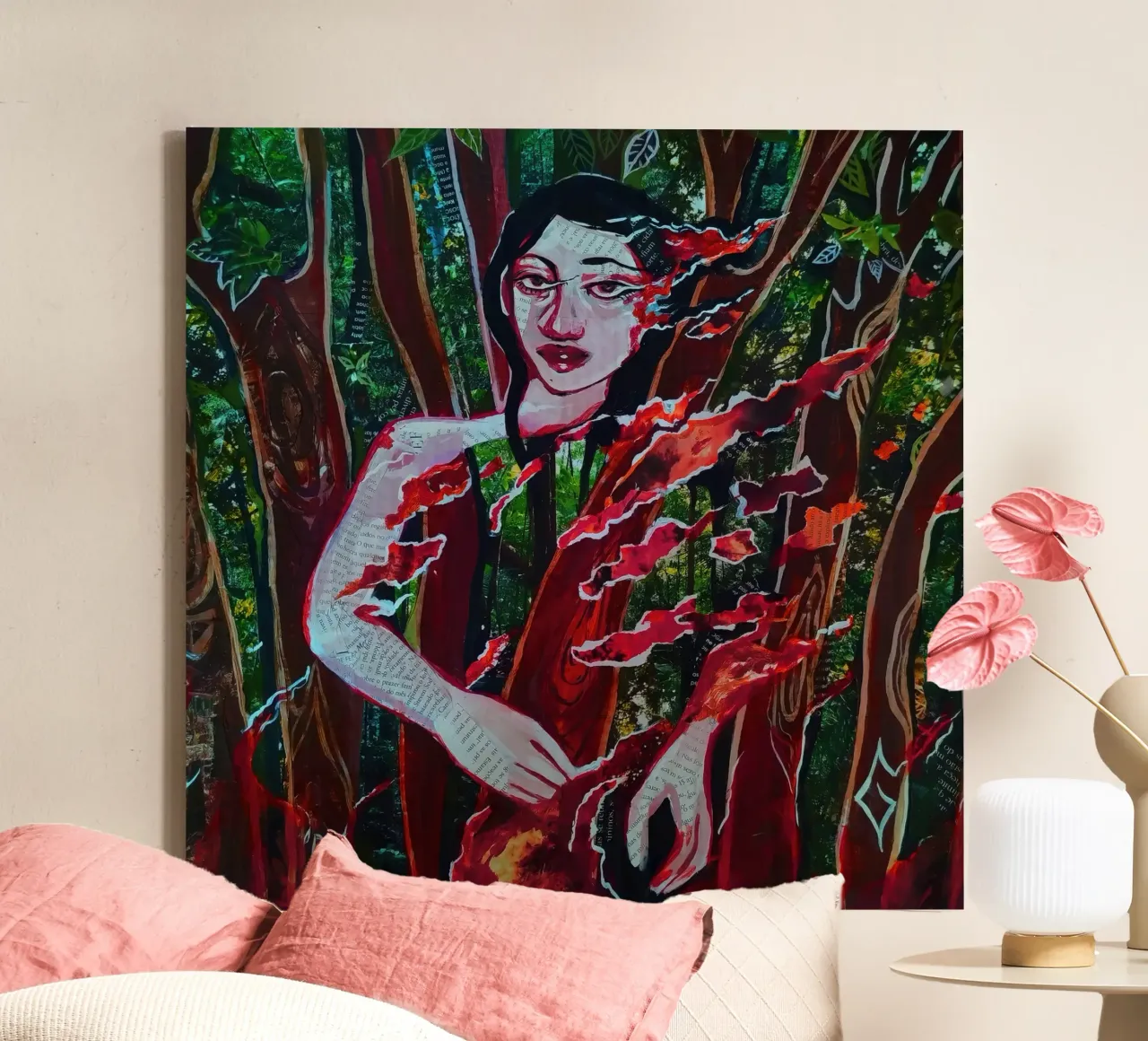 Anthropocene Still Life canvas with Floater frame by Band Merch