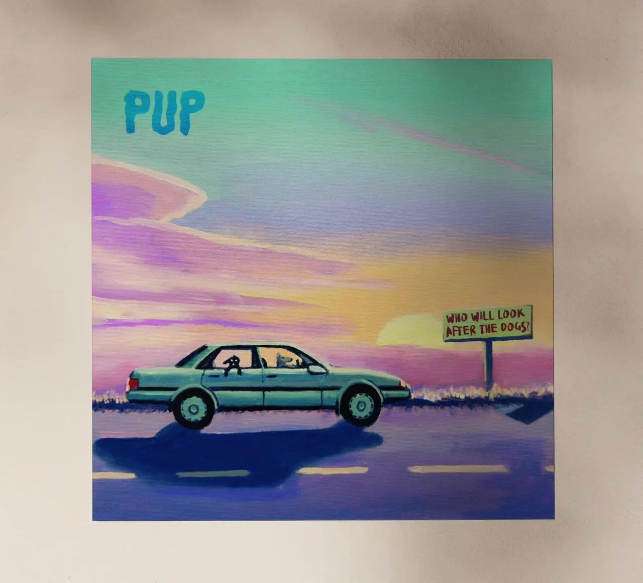 PUP Quién cuidará de los perros lámina retroiluminada de Band Merch