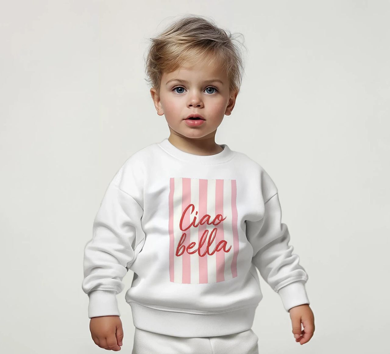 Ciao Bella Stripe Print felpa neonato da DolceVita