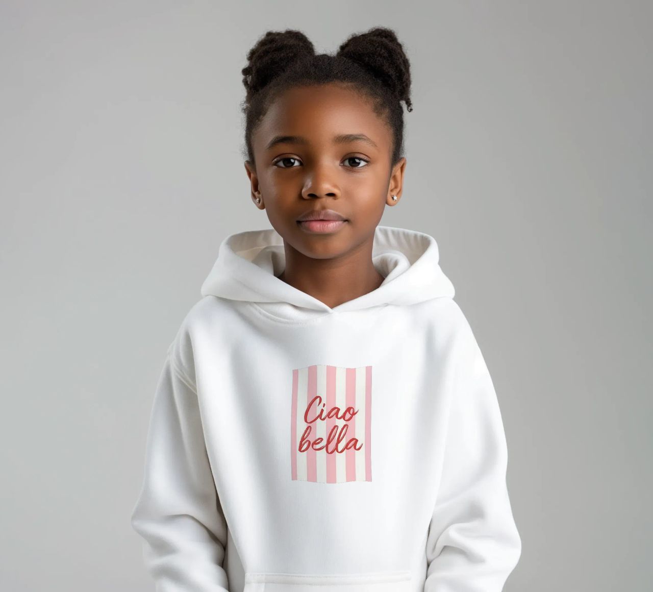 Ciao Bella Stripe Print felpa bambino con cappuccio da DolceVita