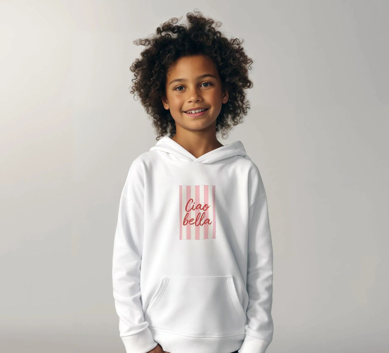 Ciao Bella Stripe Print felpa bambino con cappuccio da DolceVita