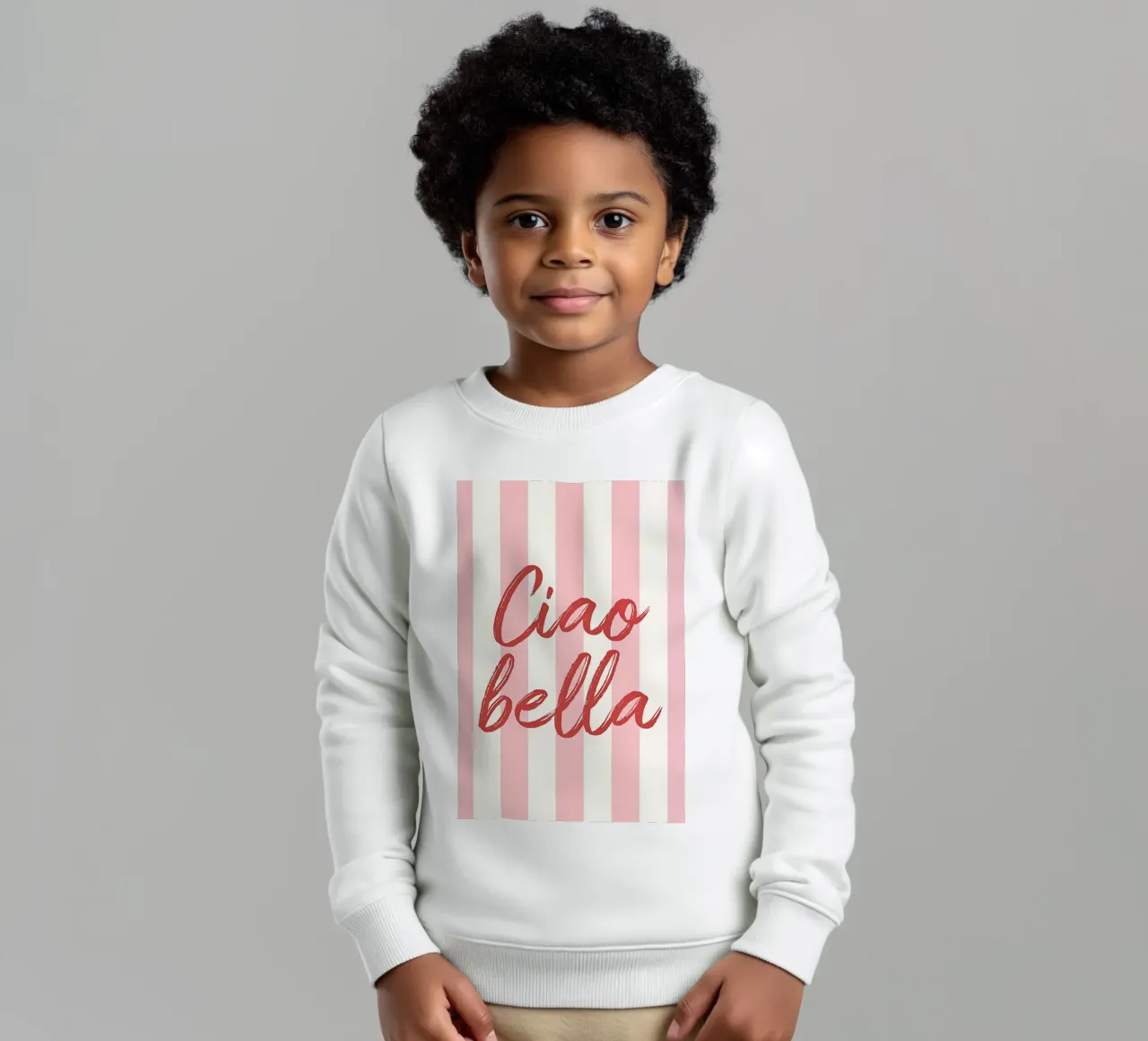 Hallo Bella Streifendruck Kinder Sweatshirt von DolceVita