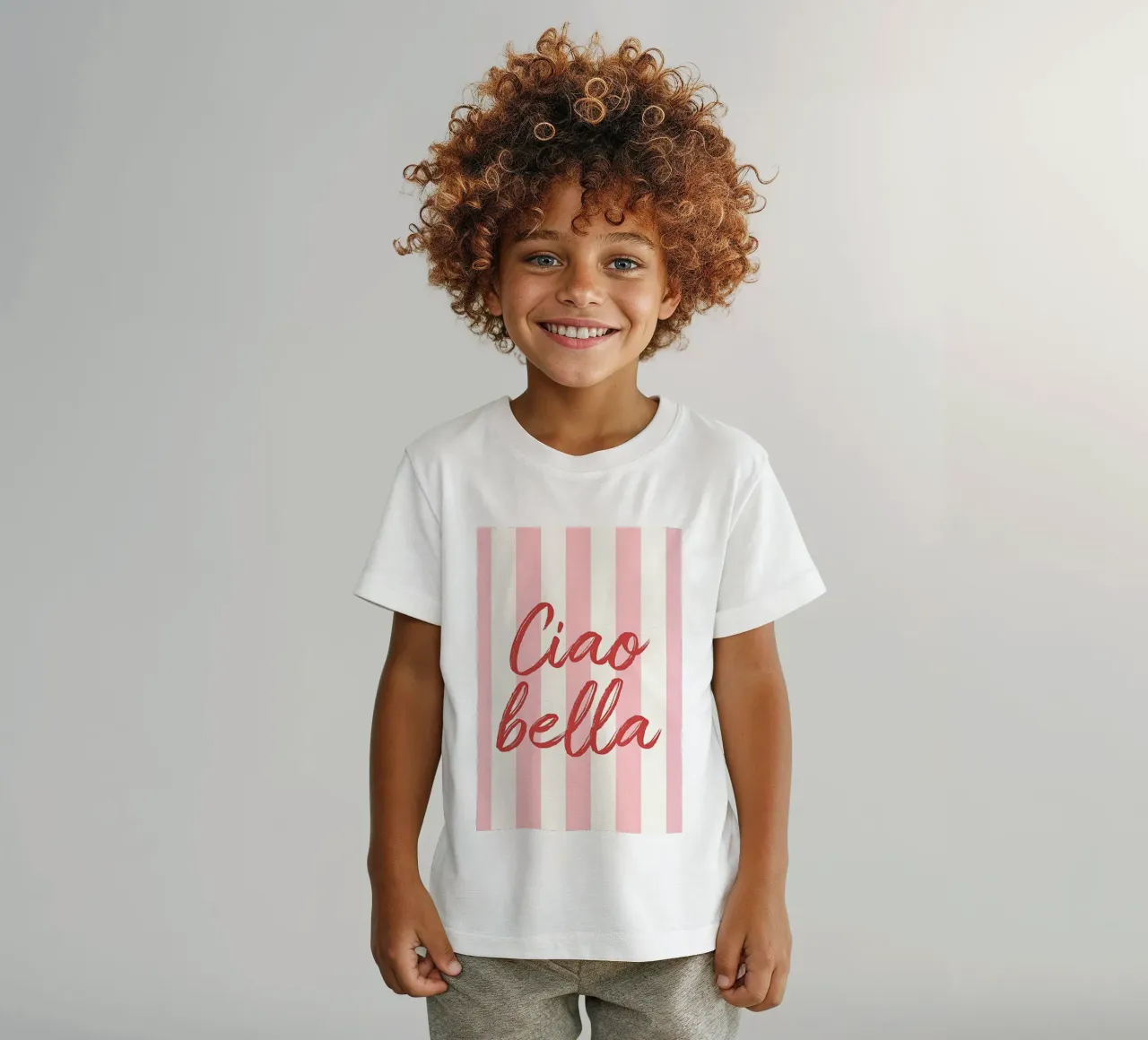 Ciao Bella Stripe Print t-shirt bambini da DolceVita