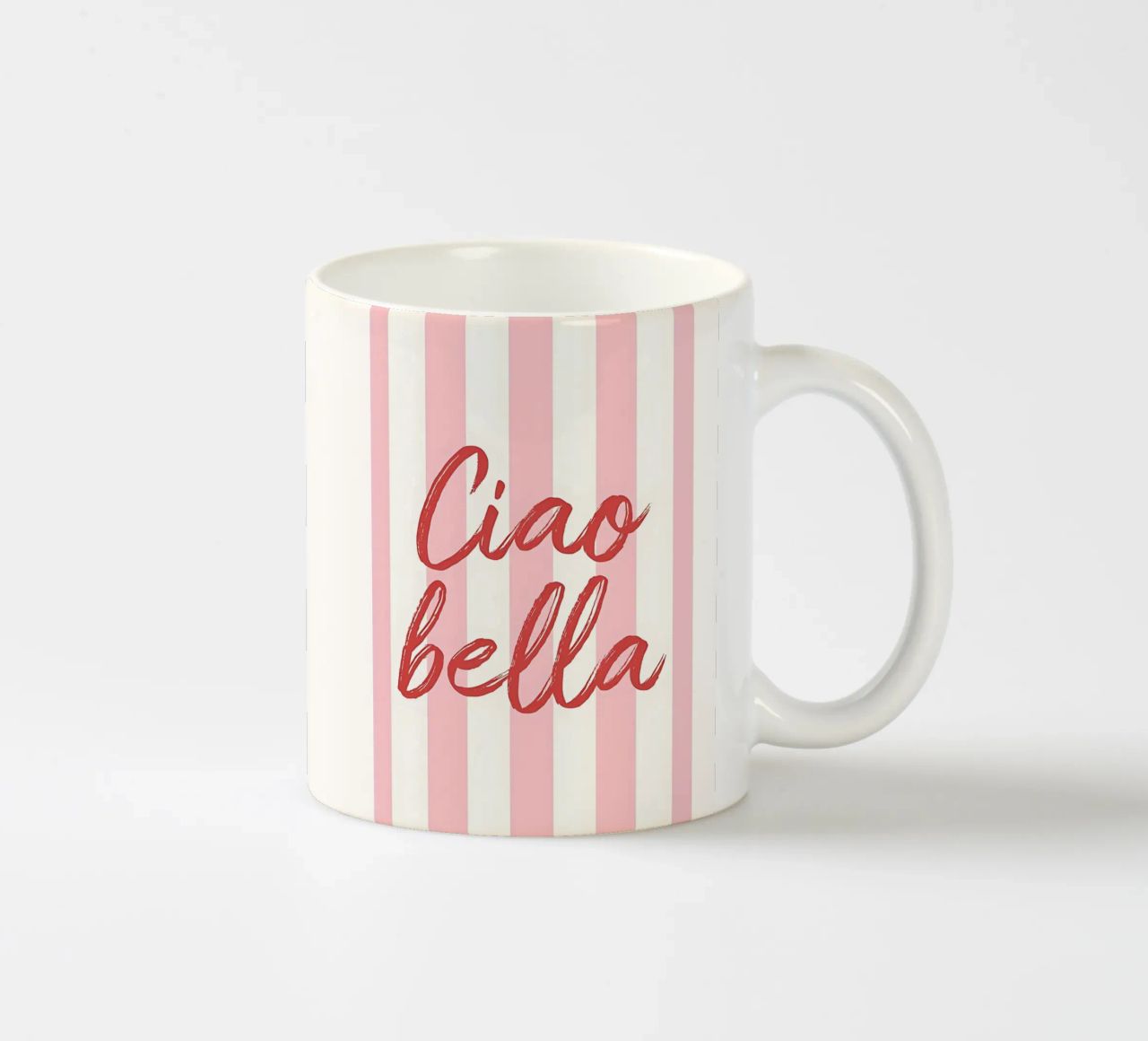 Ciao Bella Stripe Print tazza in ceramica da DolceVita