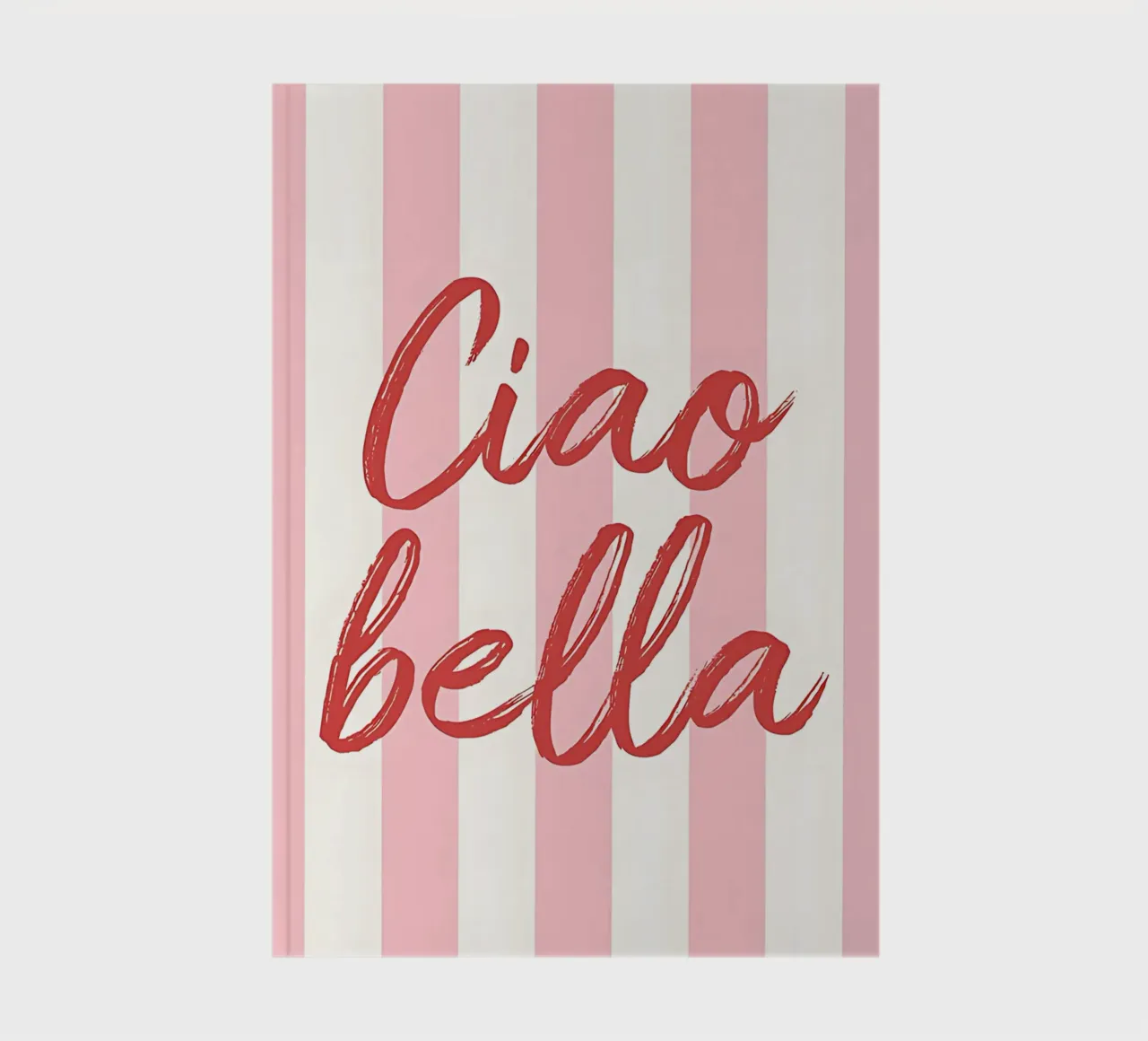 Hello Bella Stripe Print notebook by DolceVita