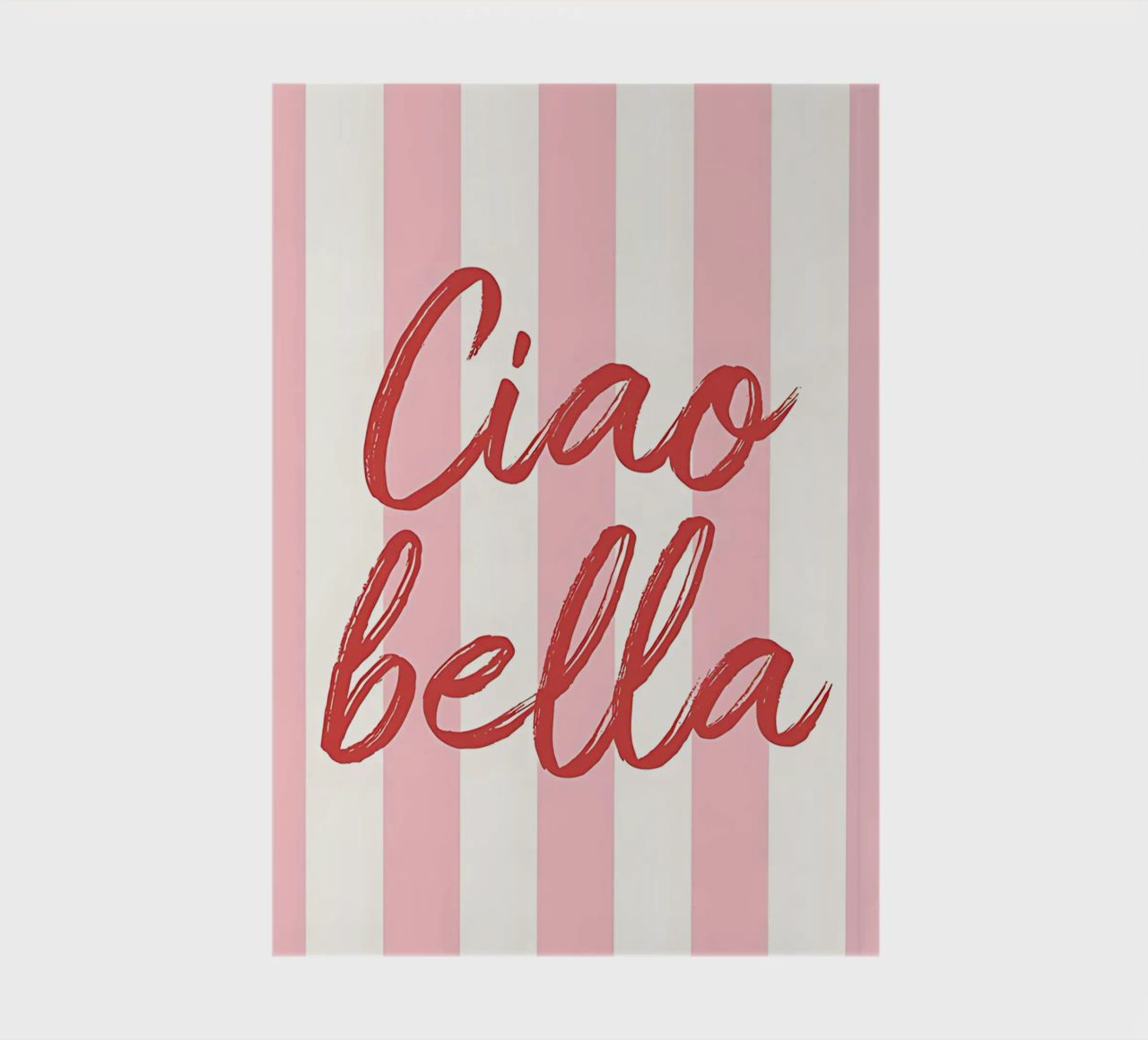 Hello Bella Stripe Print notebook by DolceVita