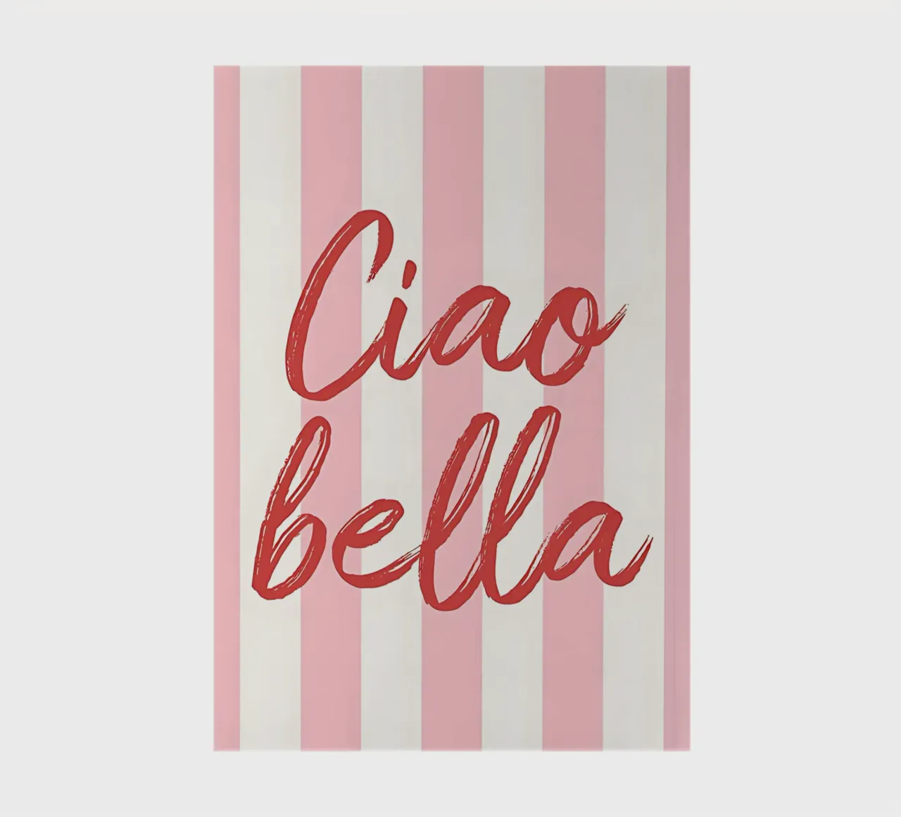 Hello Bella imprimé à rayures carnet de notes de DolceVita