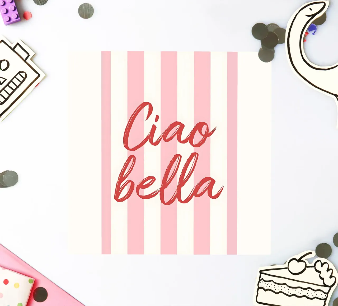 Ciao Bella Stripe Print adesivo da DolceVita