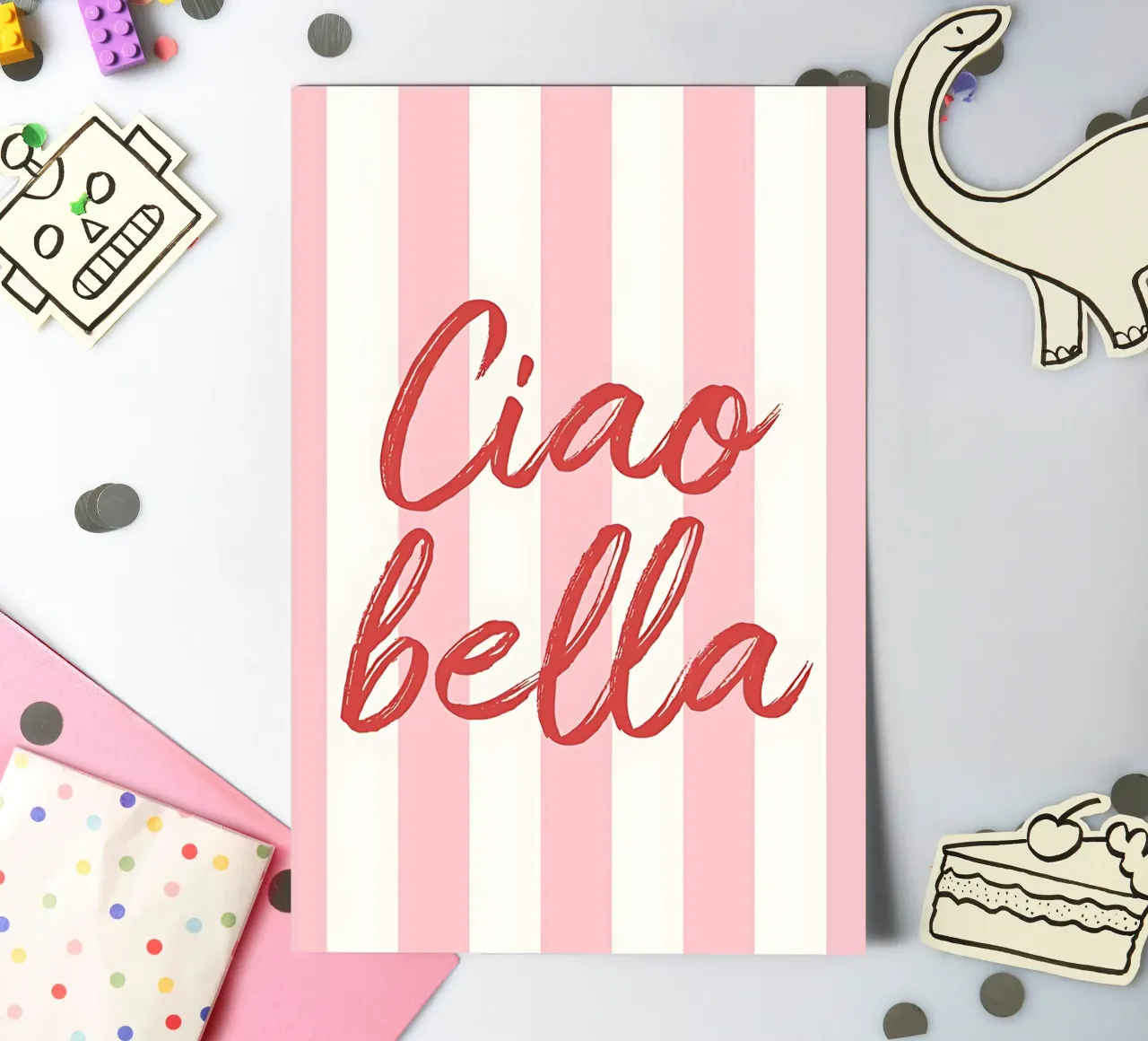 Ciao Bella Stripe Print foglio adesivo da DolceVita