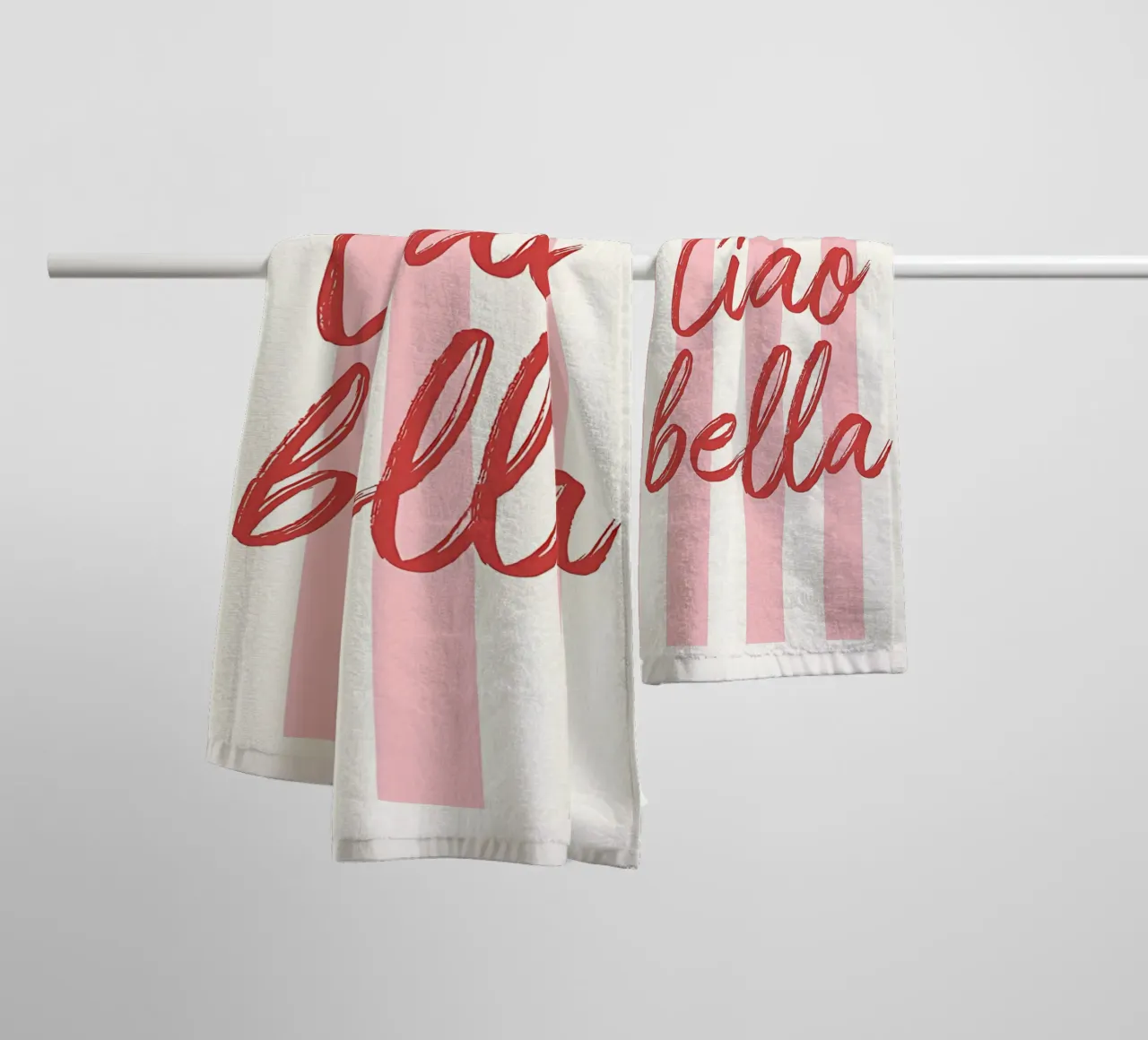 Ciao Bella Stripe Print asciugamano da bagno da DolceVita