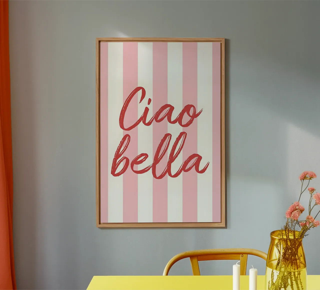 Ciao Bella Stripe Print alluminio dibond da DolceVita