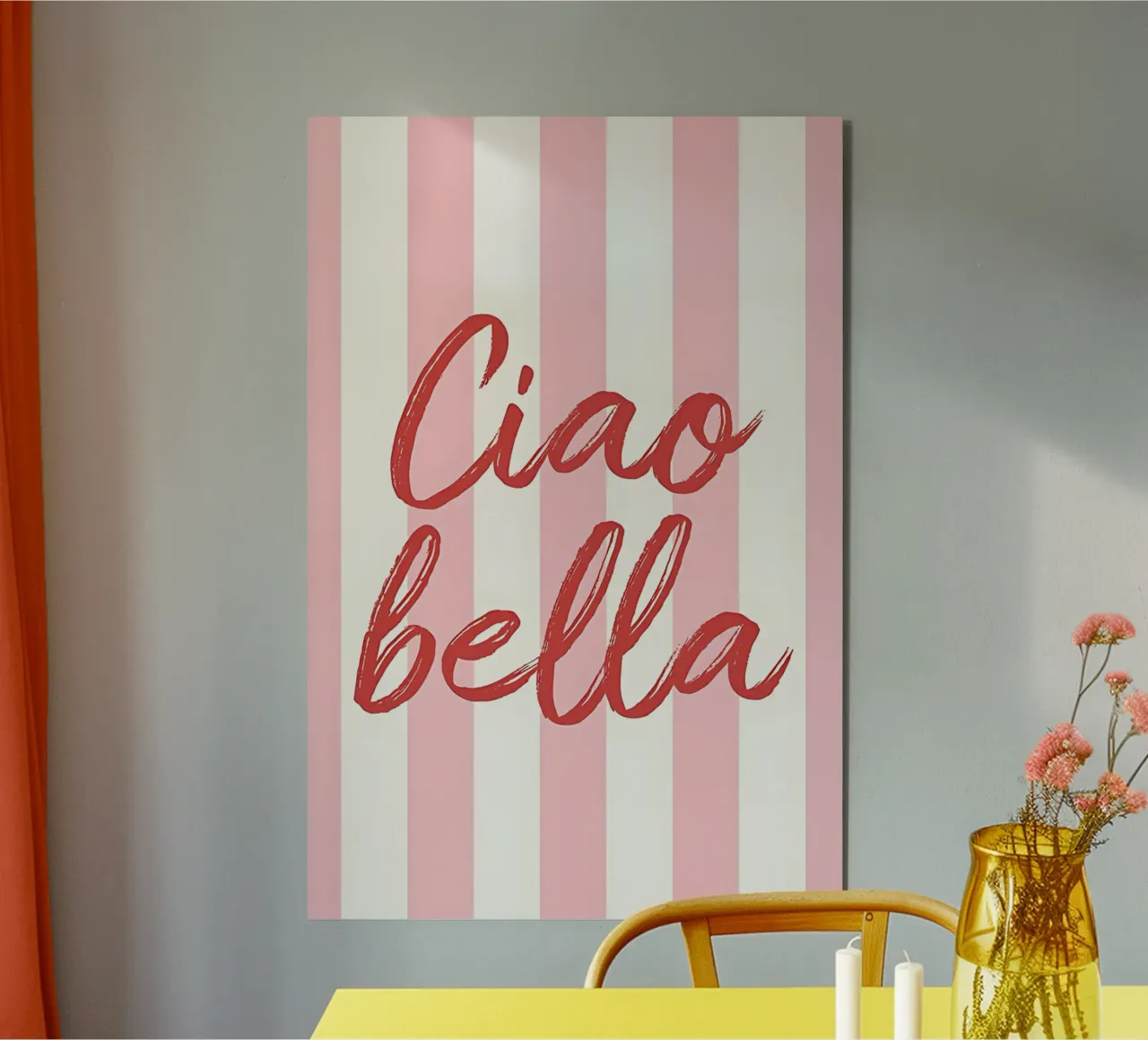 Ciao Bella Stripe Print alluminio dibond da DolceVita