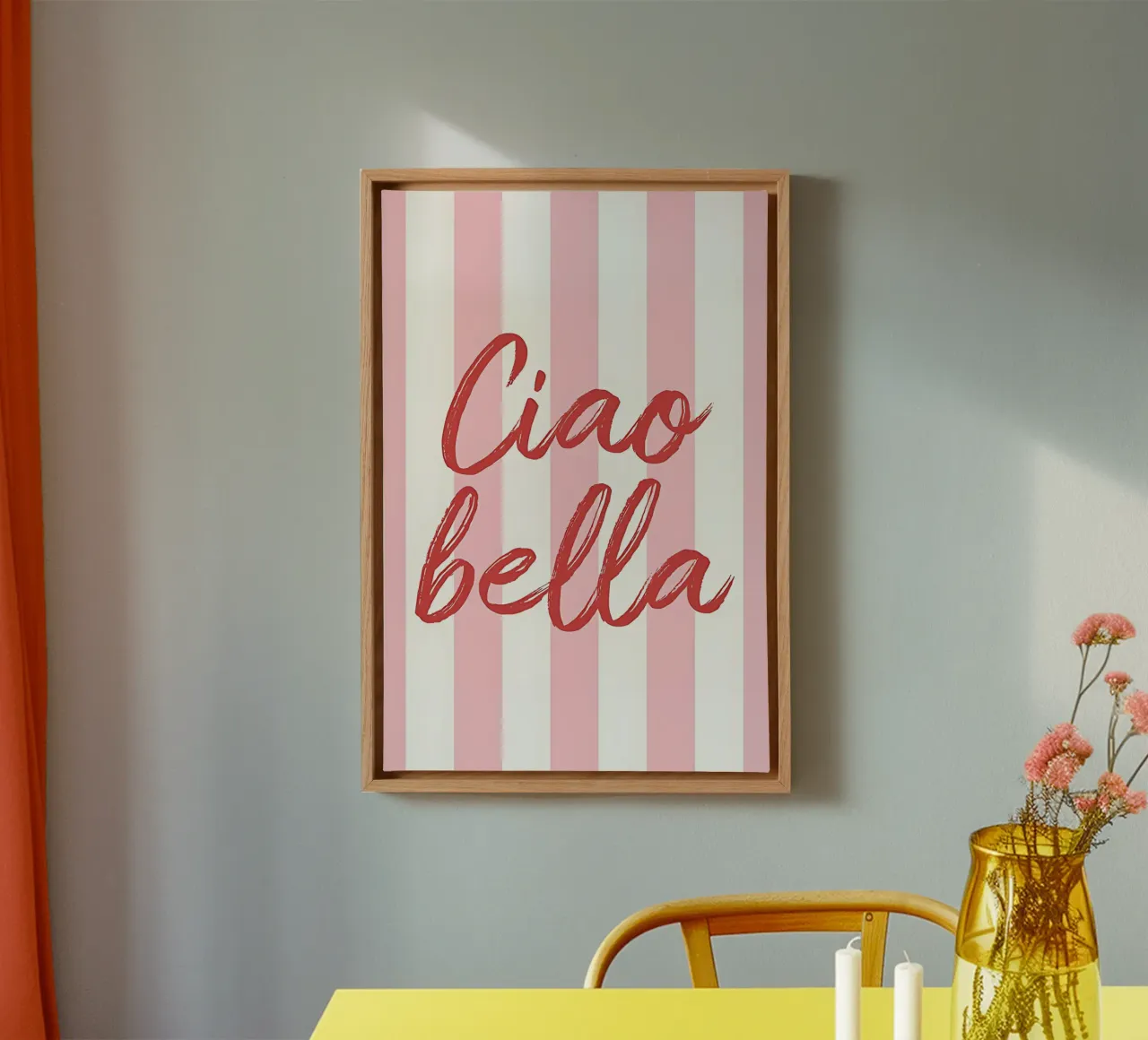 Hello Bella Estampado a rayas lienzo de DolceVita