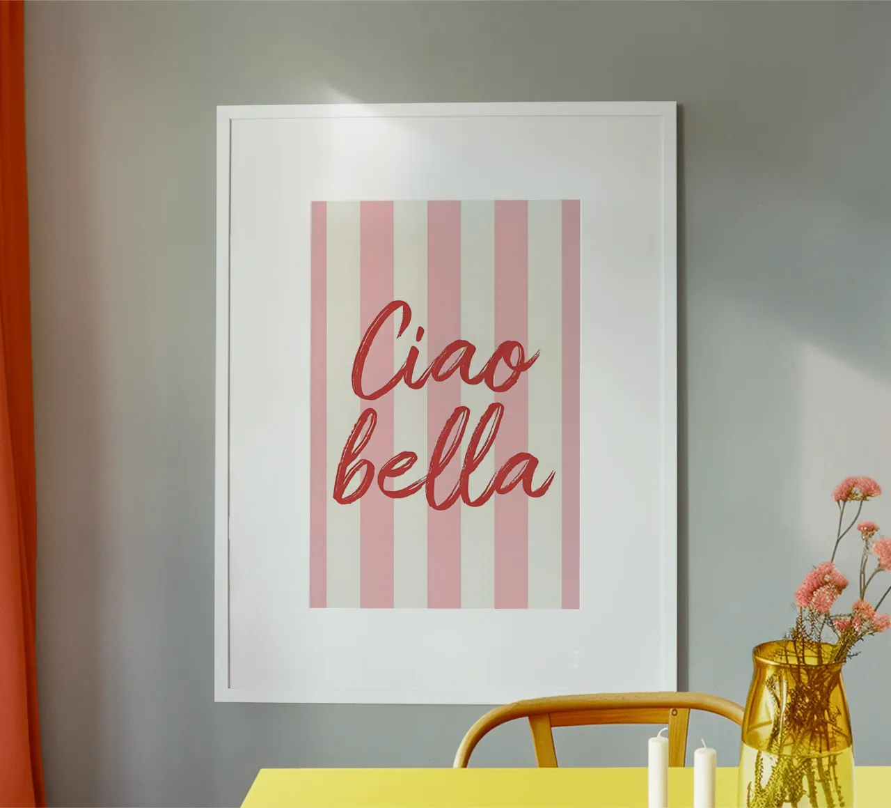 Ciao Bella Stripe Print carta hahnemühle da DolceVita