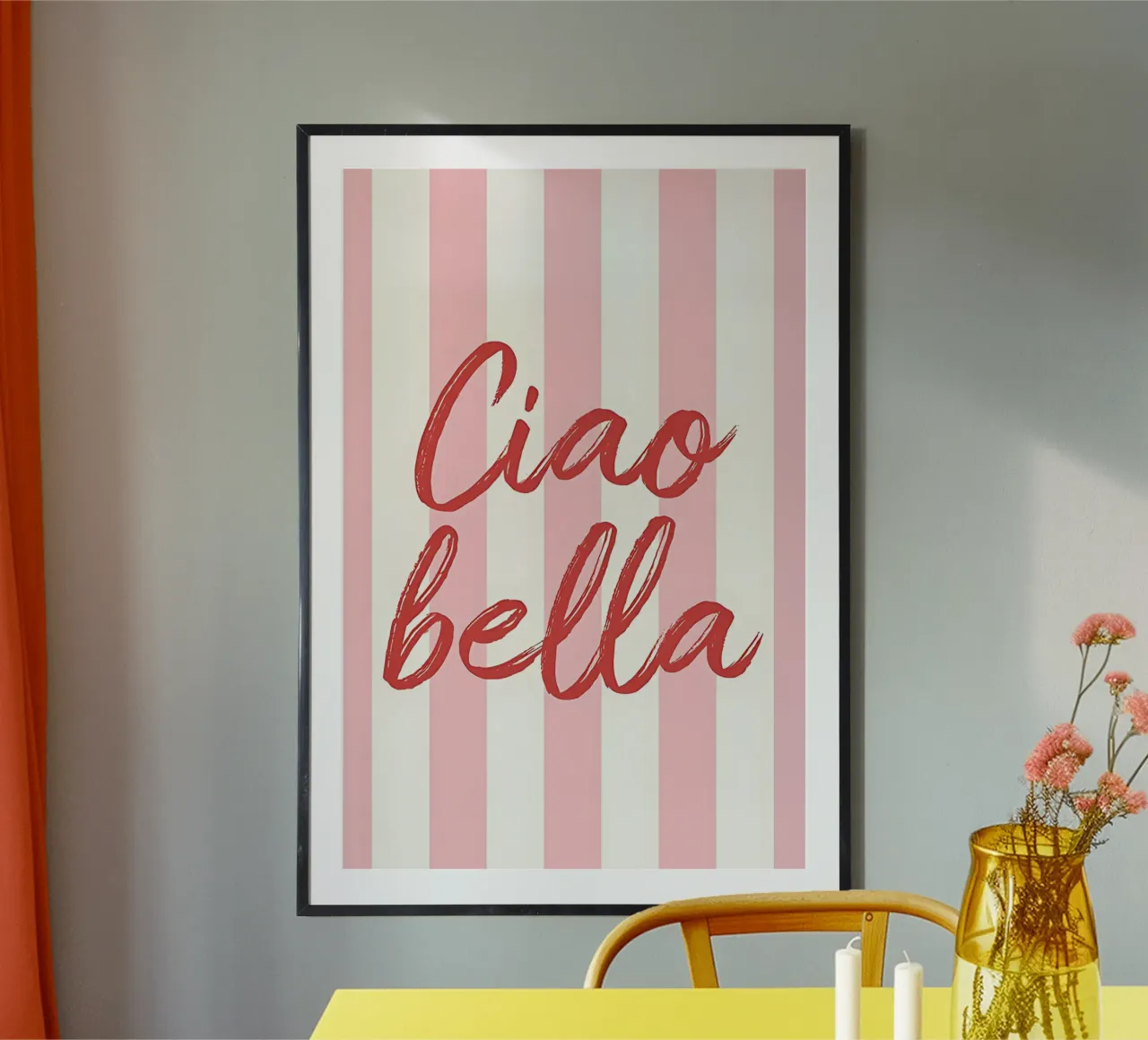 Ciao Bella Stripe Print carta hahnemühle da DolceVita
