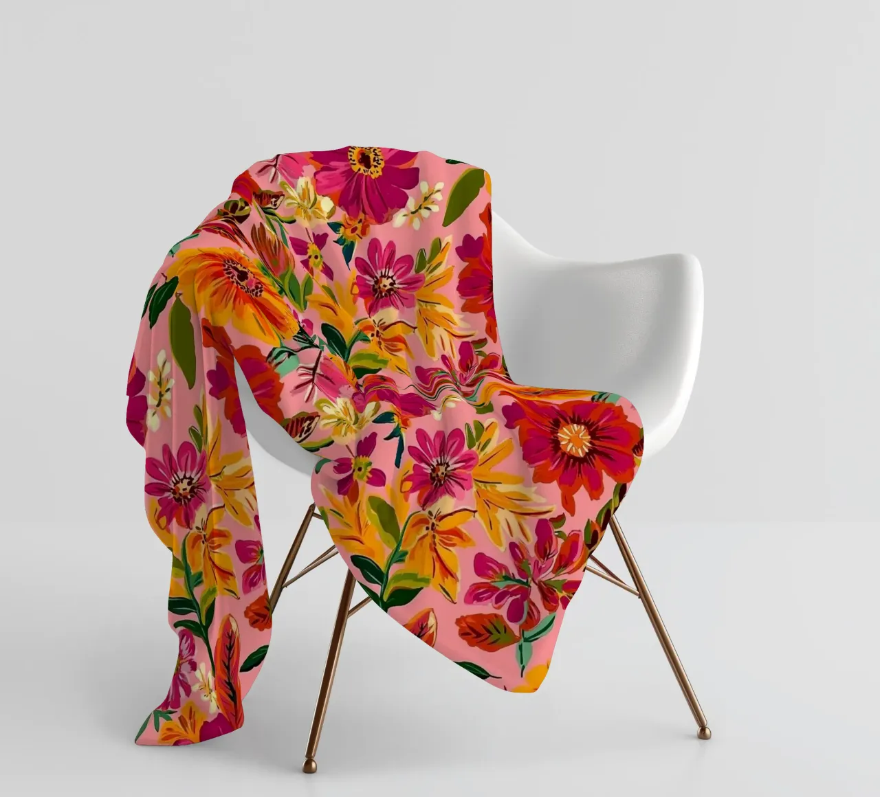 Handdrawn Flowers coperta in pile da Sunflower Soul Studio