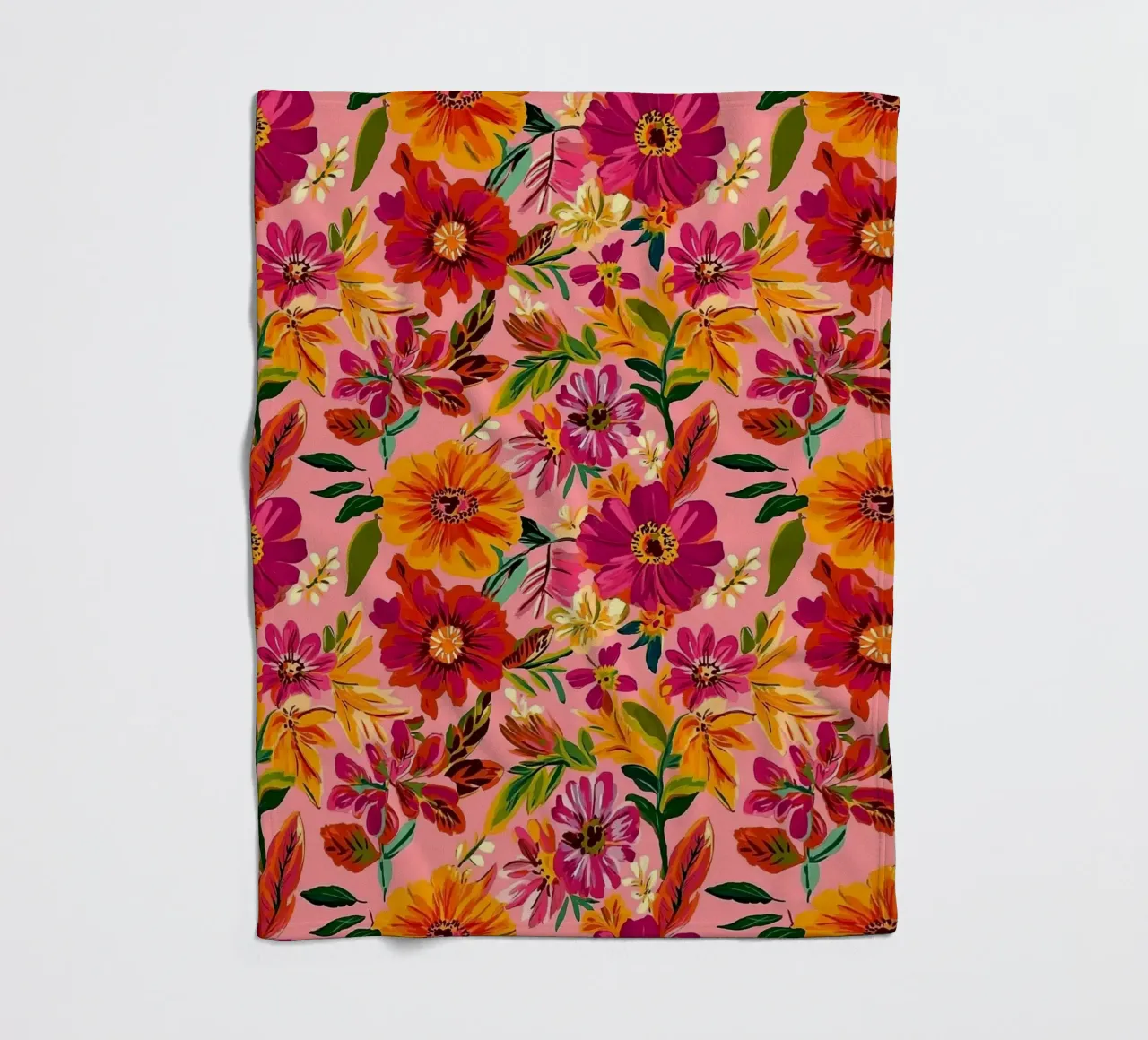 Handdrawn Flowers coperta in pile da Sunflower Soul Studio