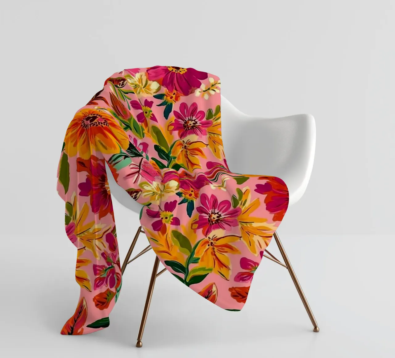Handdrawn Flowers coperta in pile da Sunflower Soul Studio