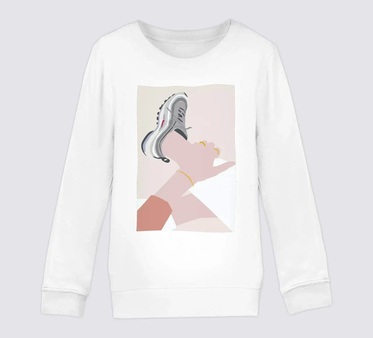 Sneaker kids sweatshirt by Helena Ravenne