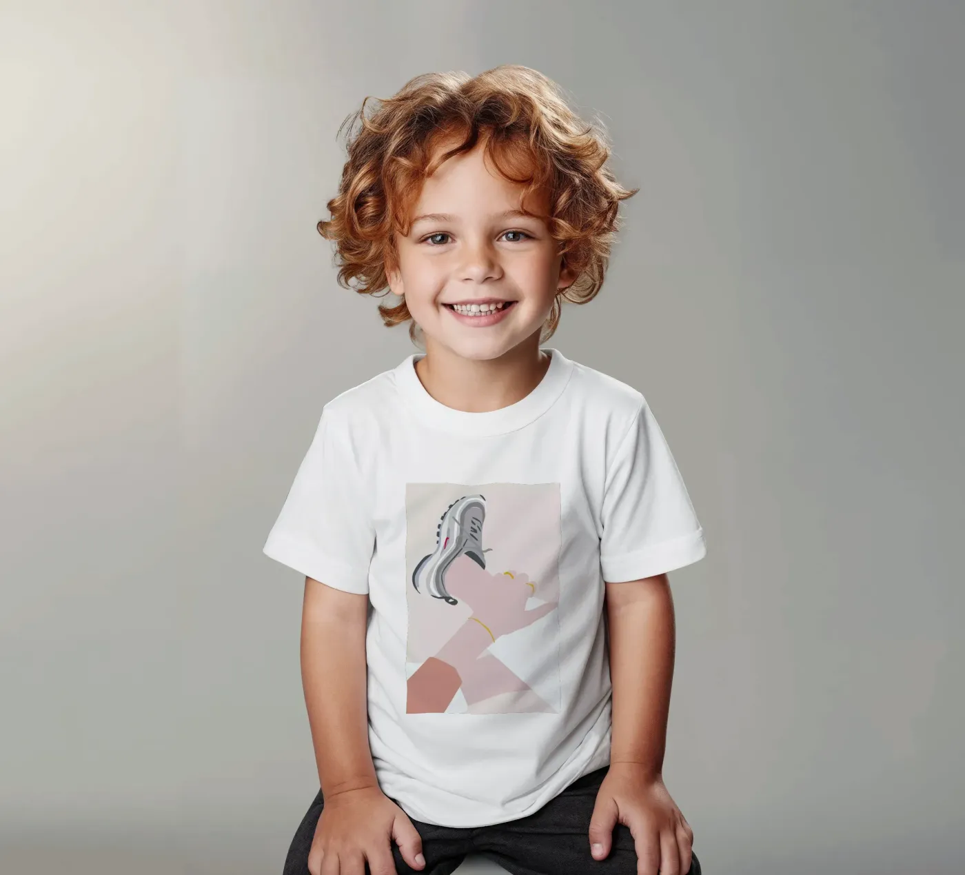 Sneaker Kinder T-Shirt von Helena Ravenne