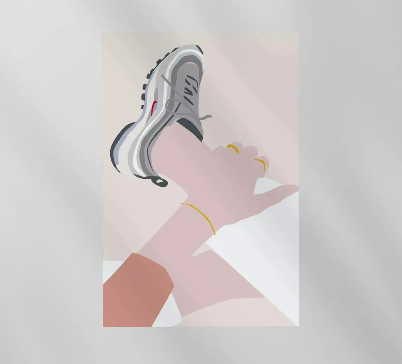 Sneaker pellicola backlit da Helena Ravenne