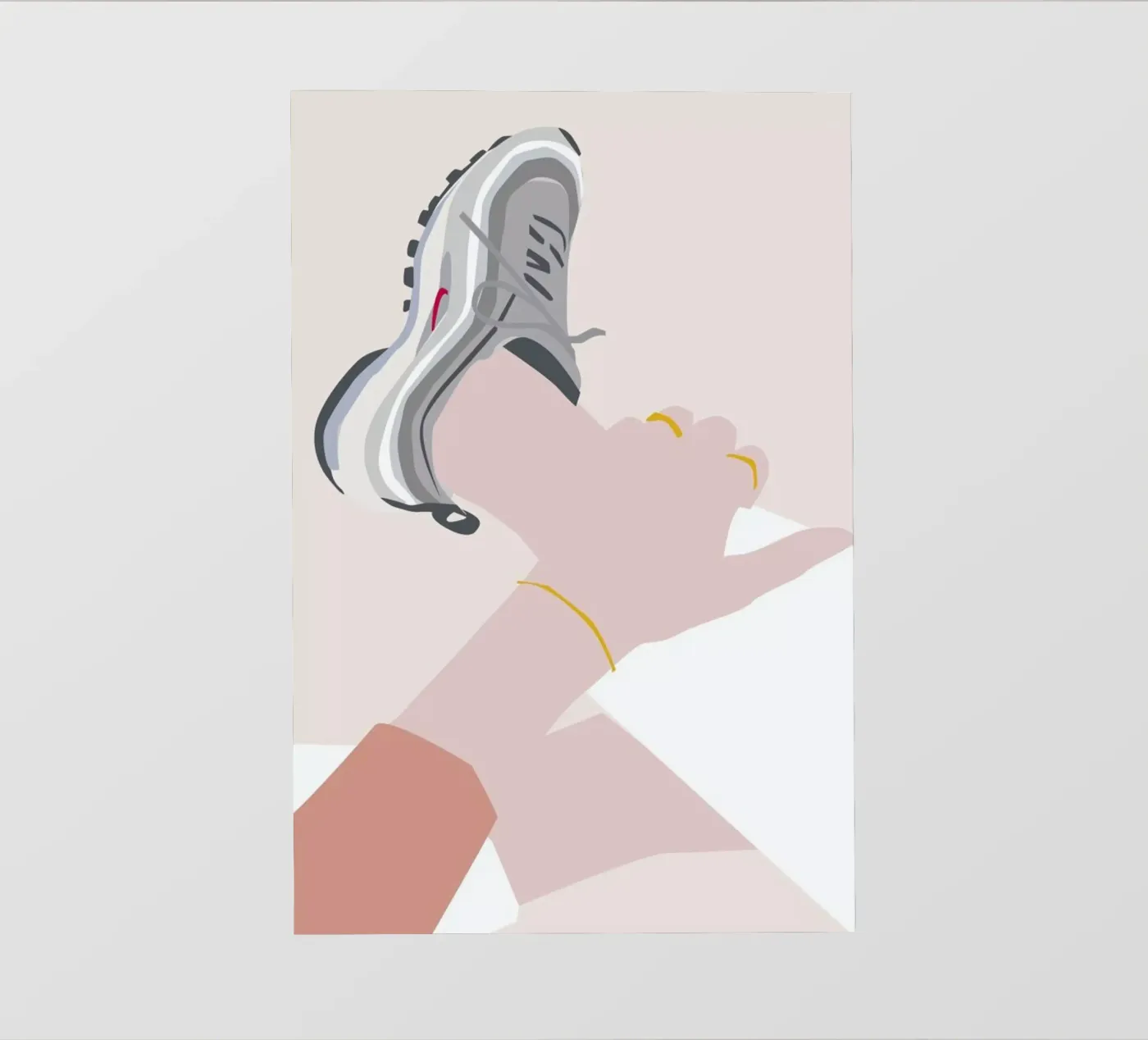 Sneaker pellicola backlit da Helena Ravenne