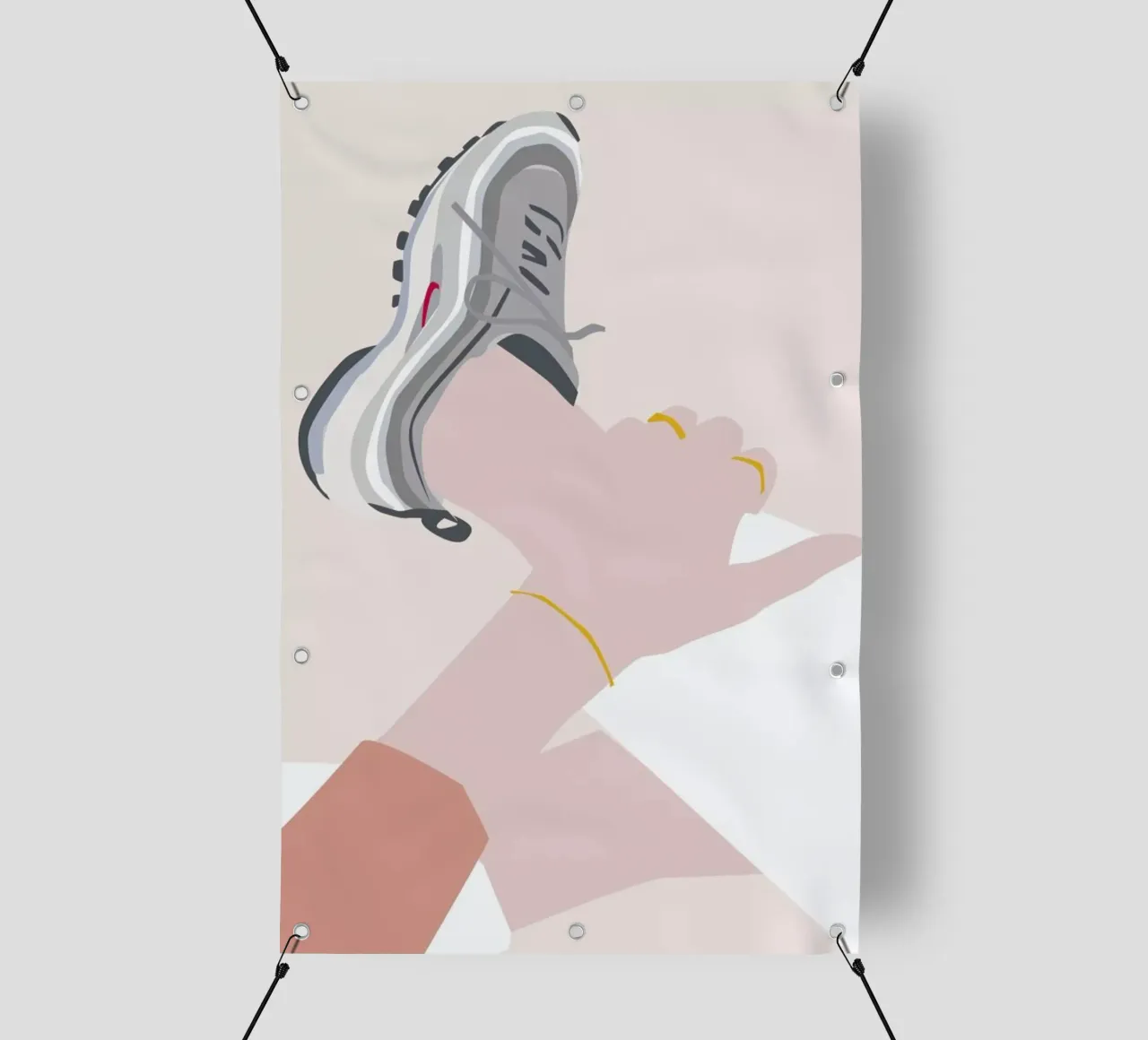 Sneaker telo in pvc da Helena Ravenne