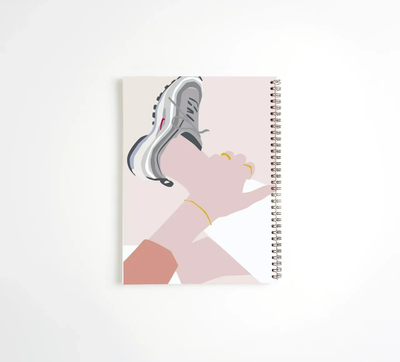 Sneaker spiral notebook by Helena Ravenne