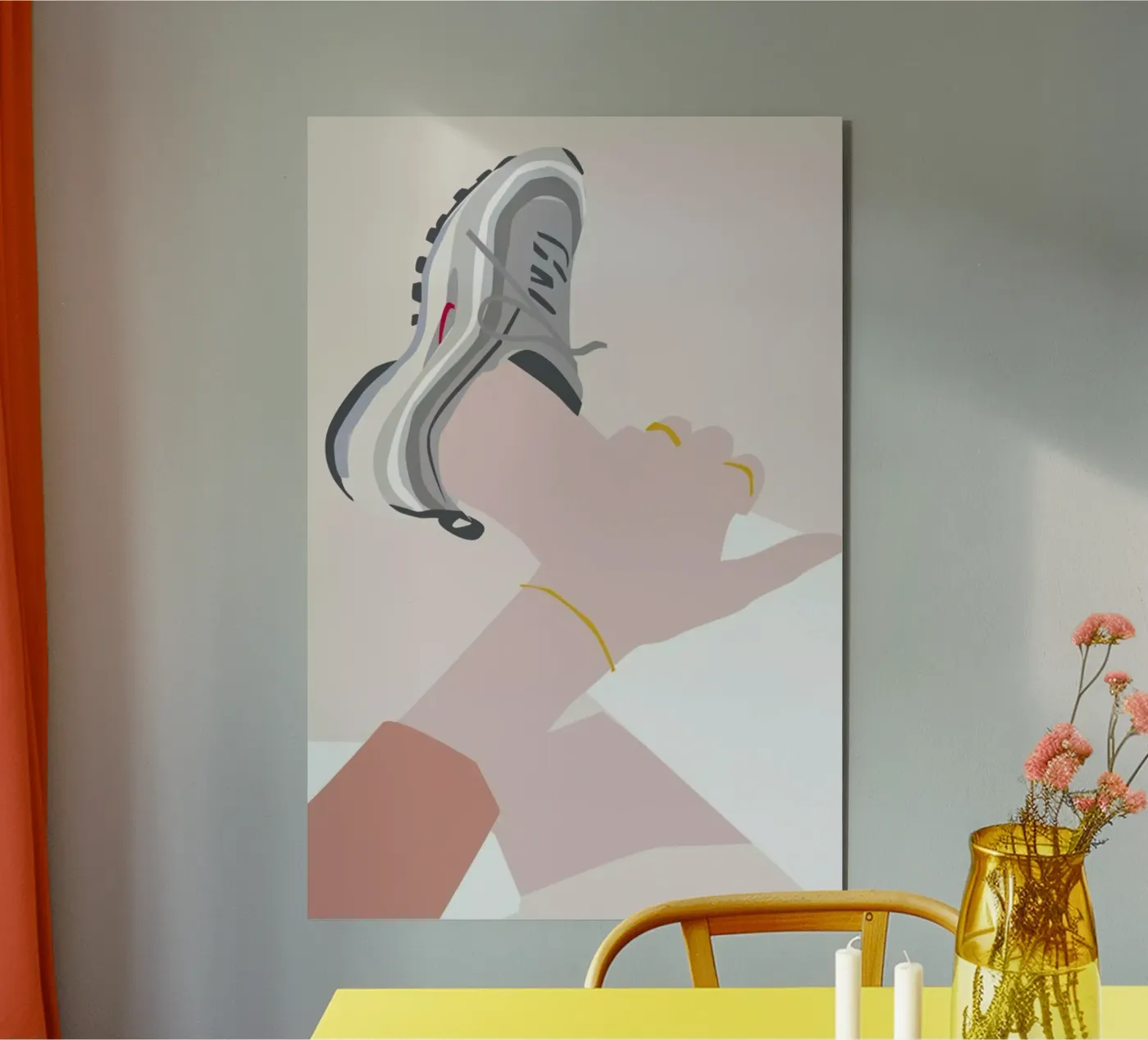 Sneaker pannello forex da Helena Ravenne