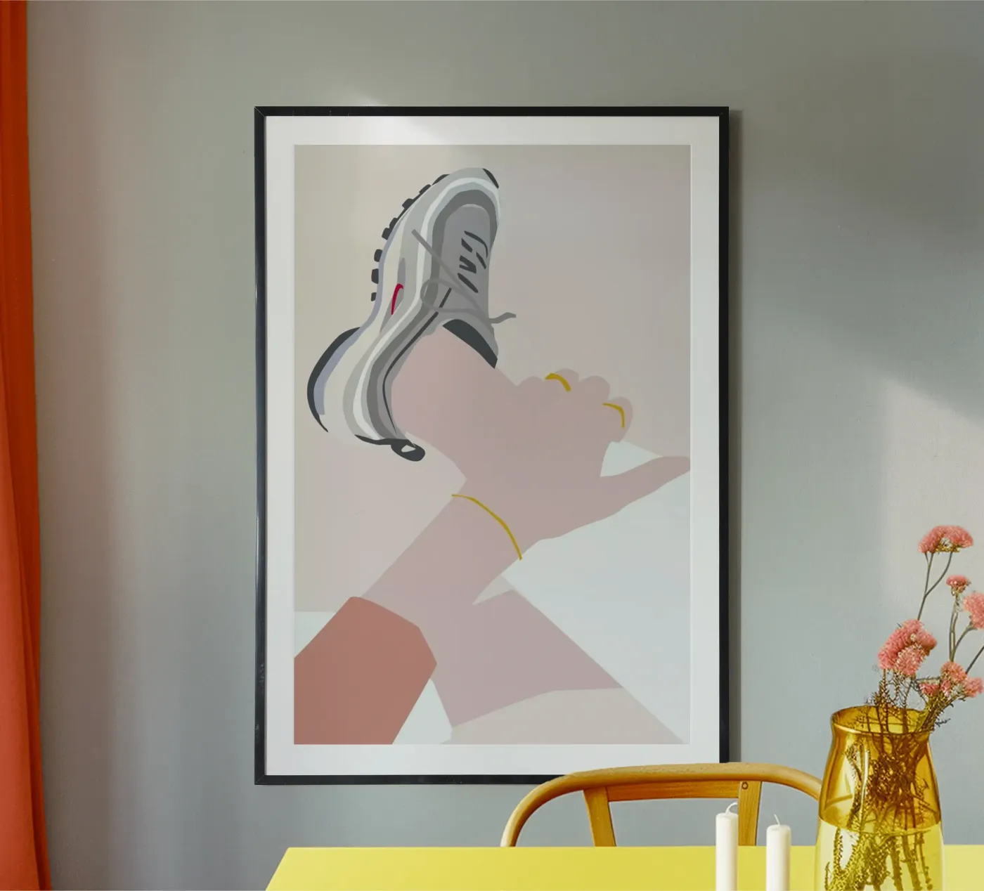 Sneaker poster by Helena Ravenne