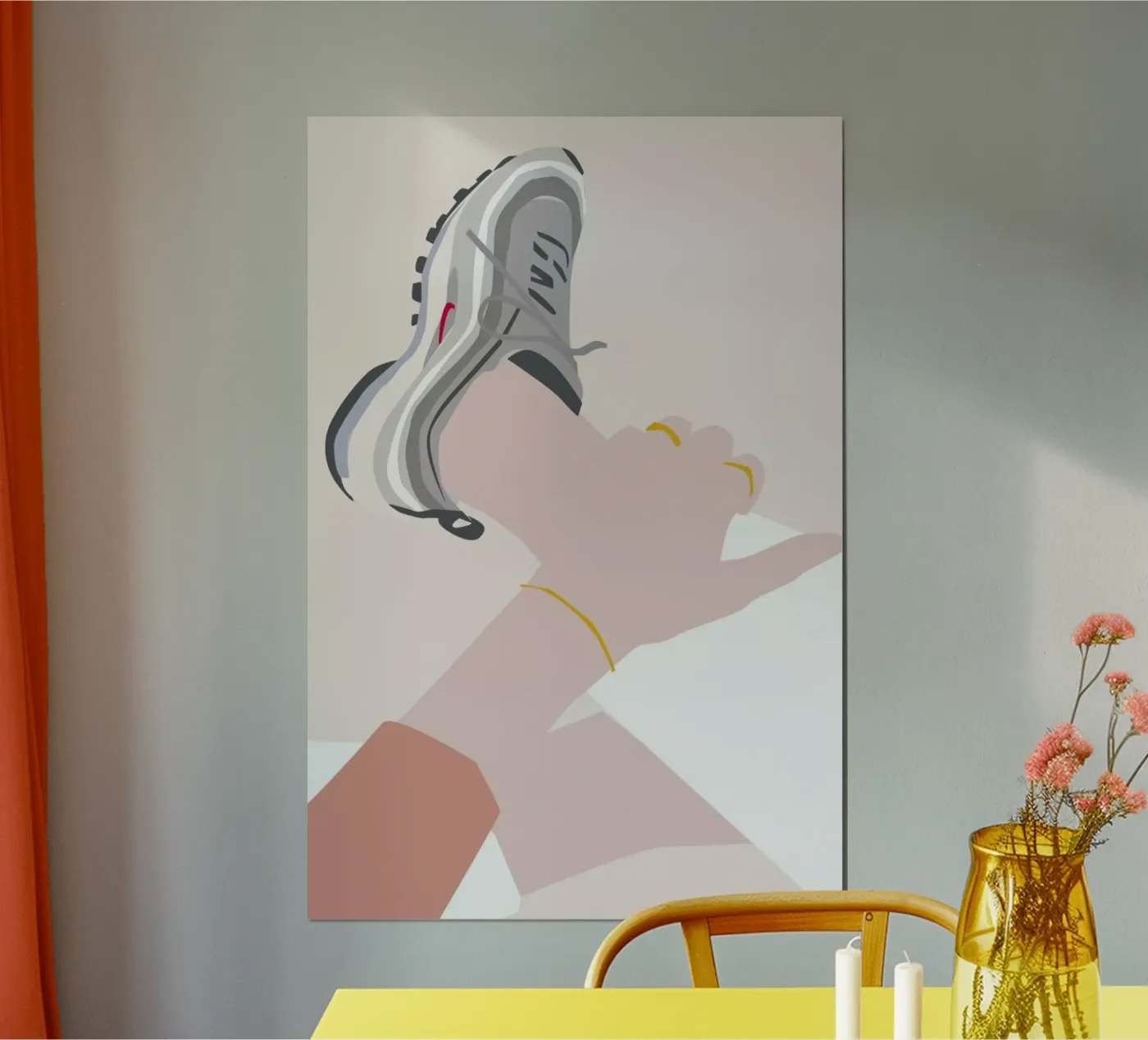 Sneaker poster by Helena Ravenne