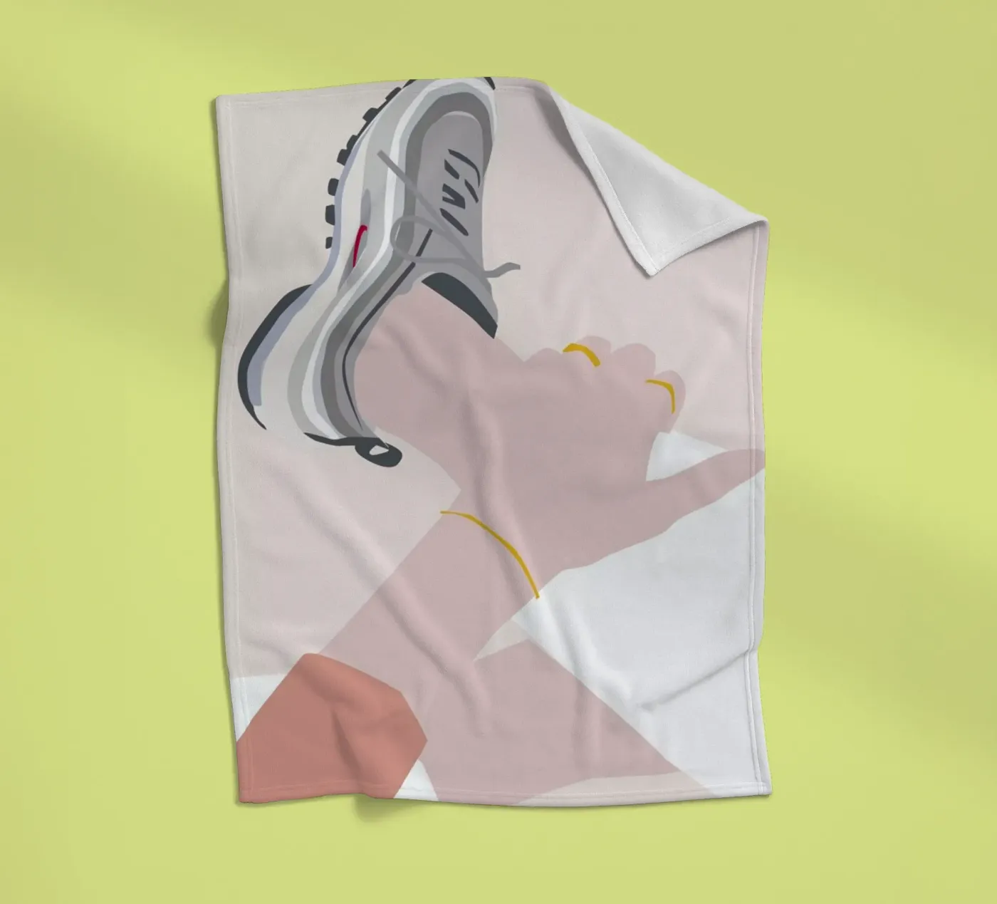 Sneaker fleecedeken van Helena Ravenne