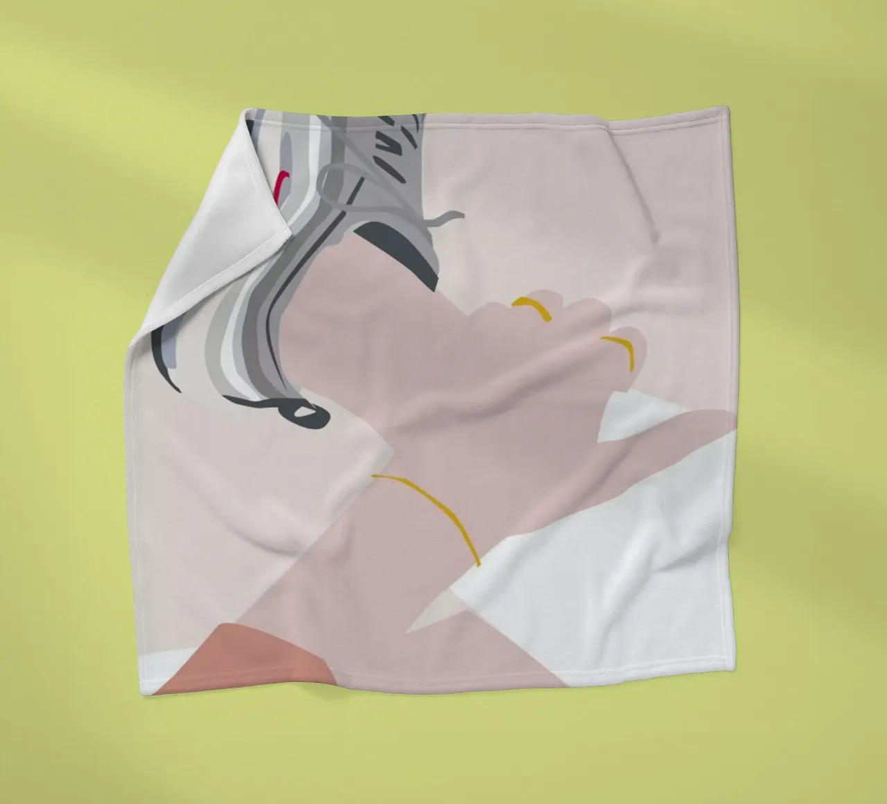 Sneaker fleecedeken van Helena Ravenne