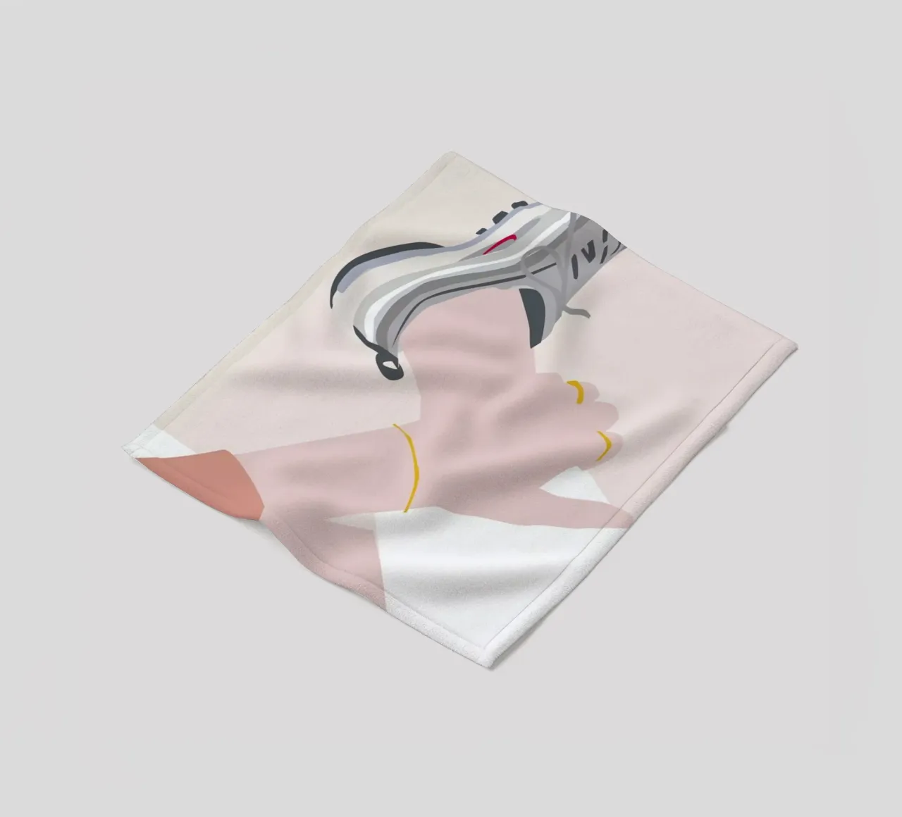 Sneaker fleece blanket by Helena Ravenne