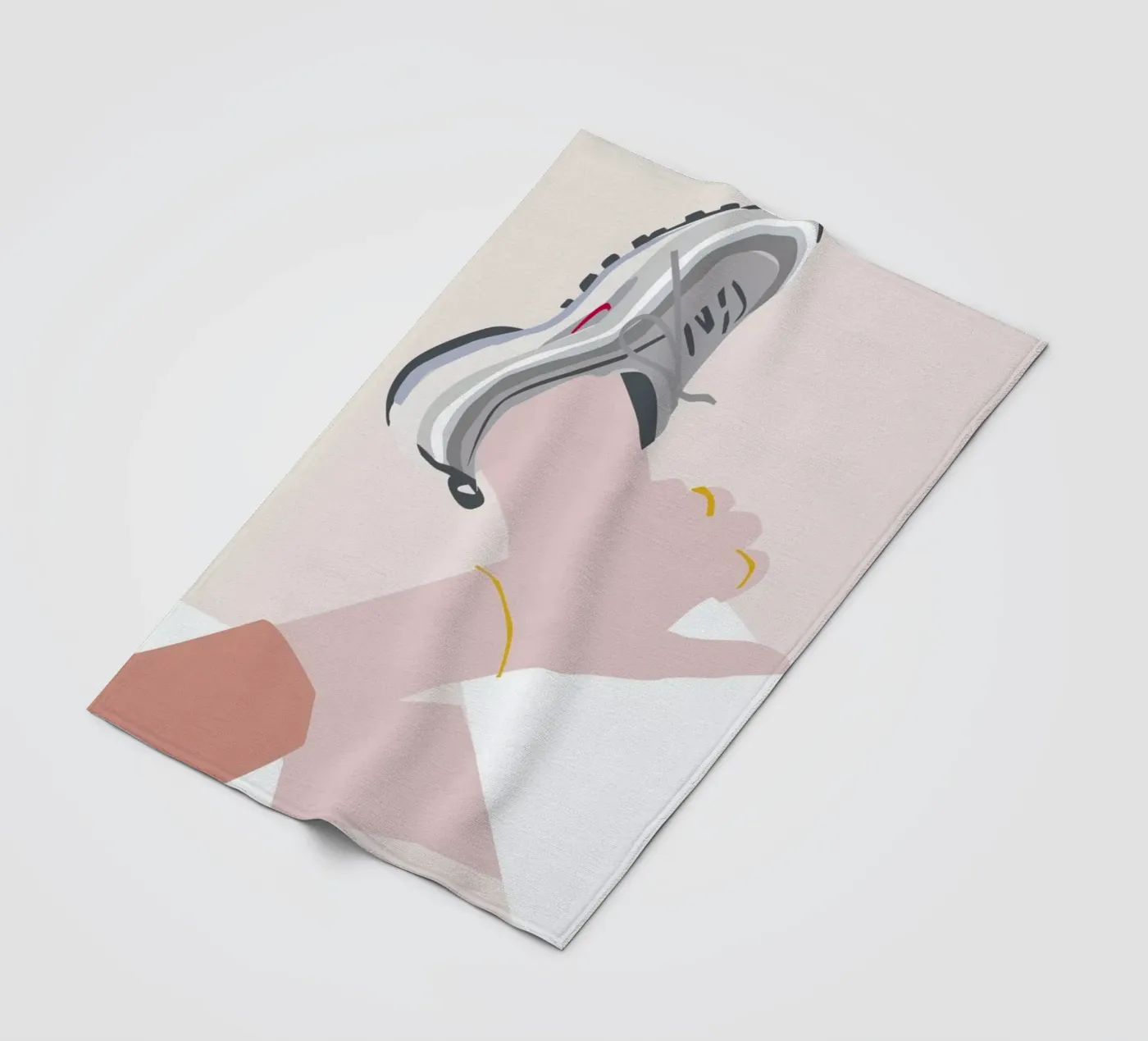 Sneaker fleecedeken van Helena Ravenne